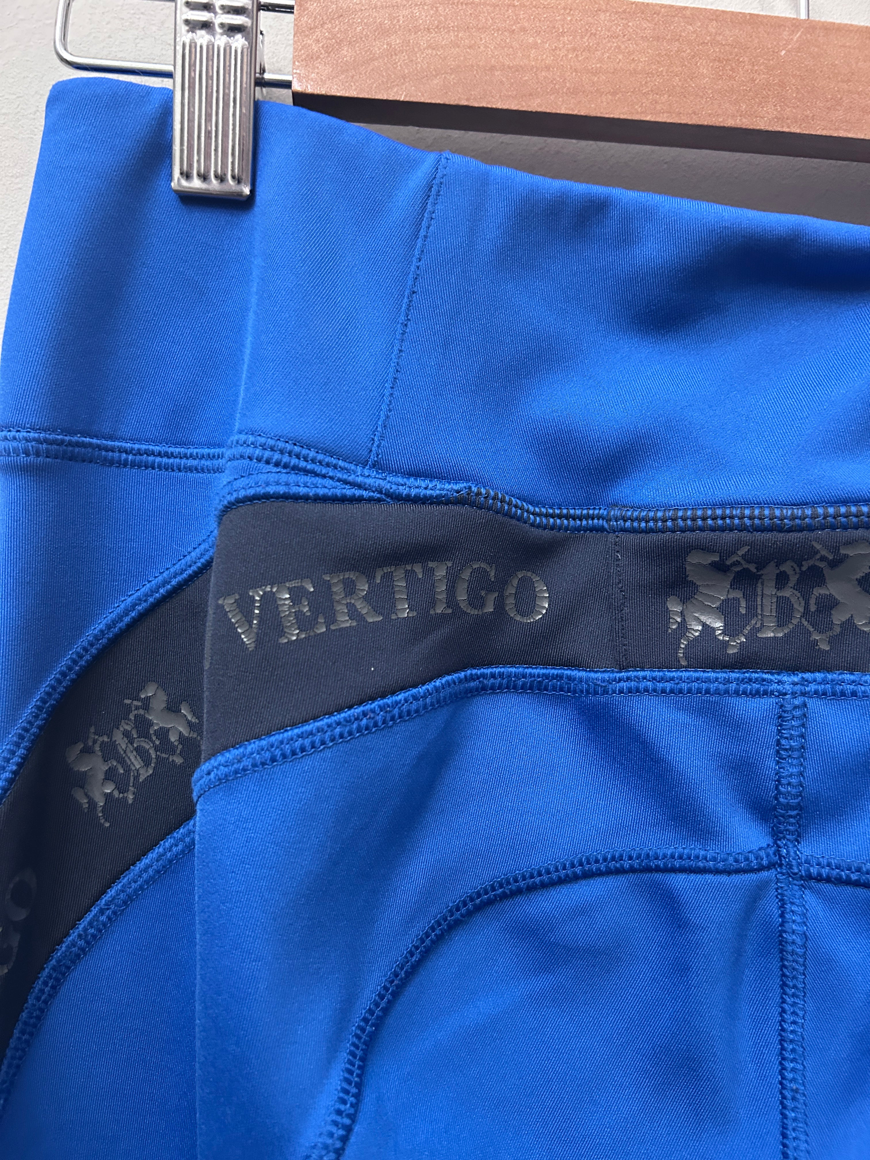 B. Vertigo Blue Riding Tights 26-Breeches-Consignment-Evolution Equestrian Co.