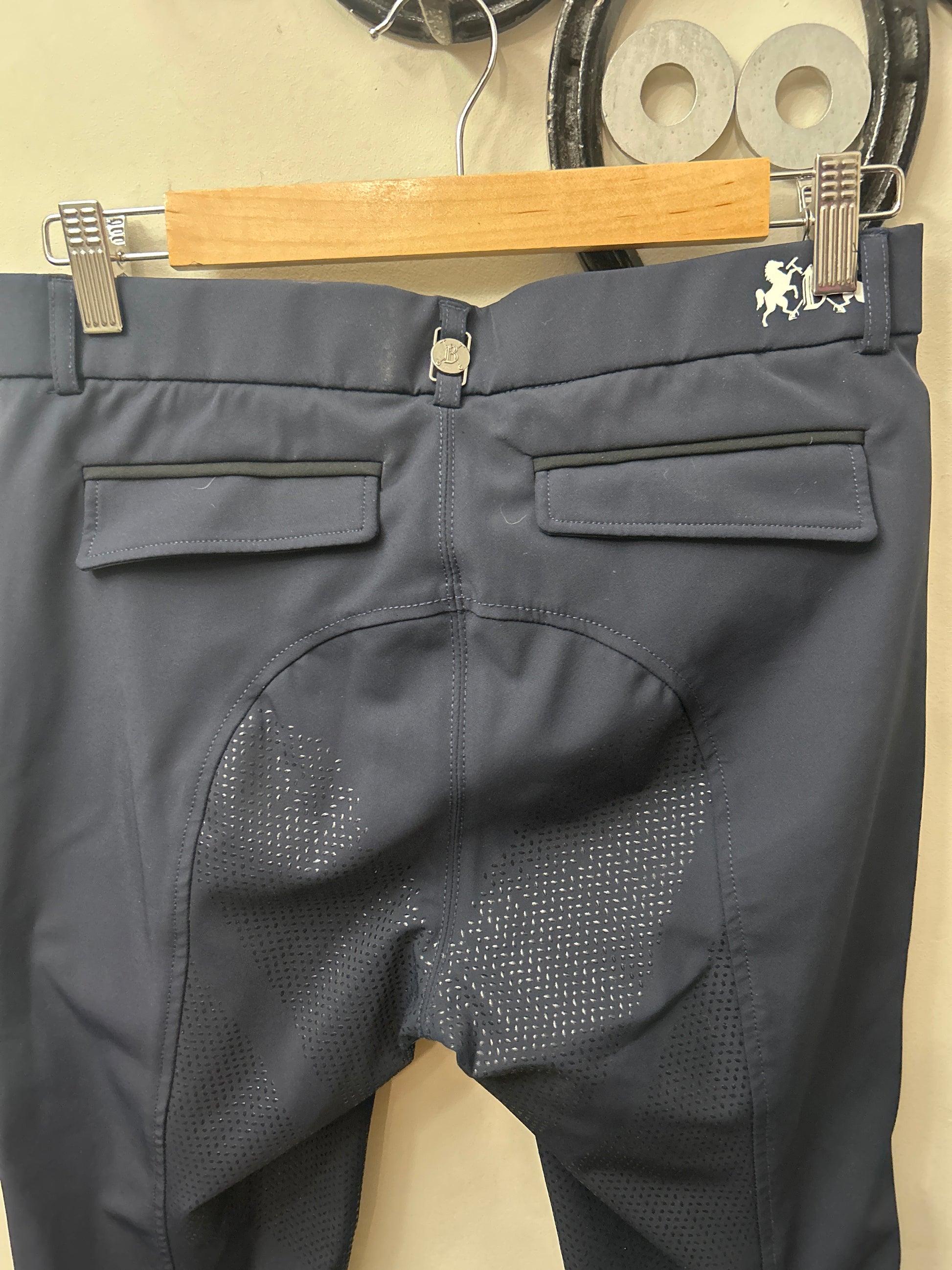 B. Vertigo Navy Full Seat Breeches 28-Breeches-Consignment-Evolution Equestrian Co.