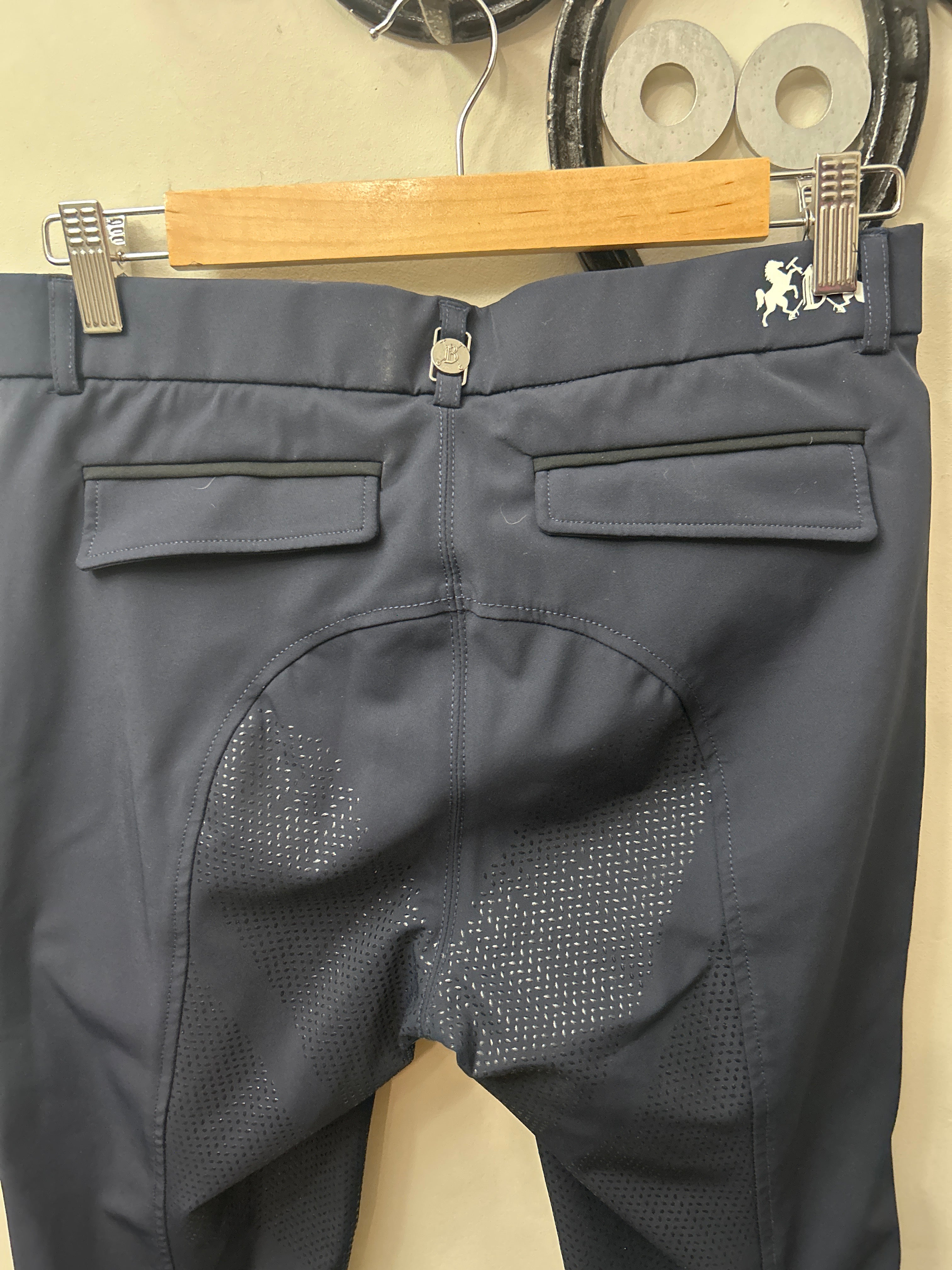 B. Vertigo Navy Full Seat Breeches 28-Breeches-Consignment-Evolution Equestrian Co.