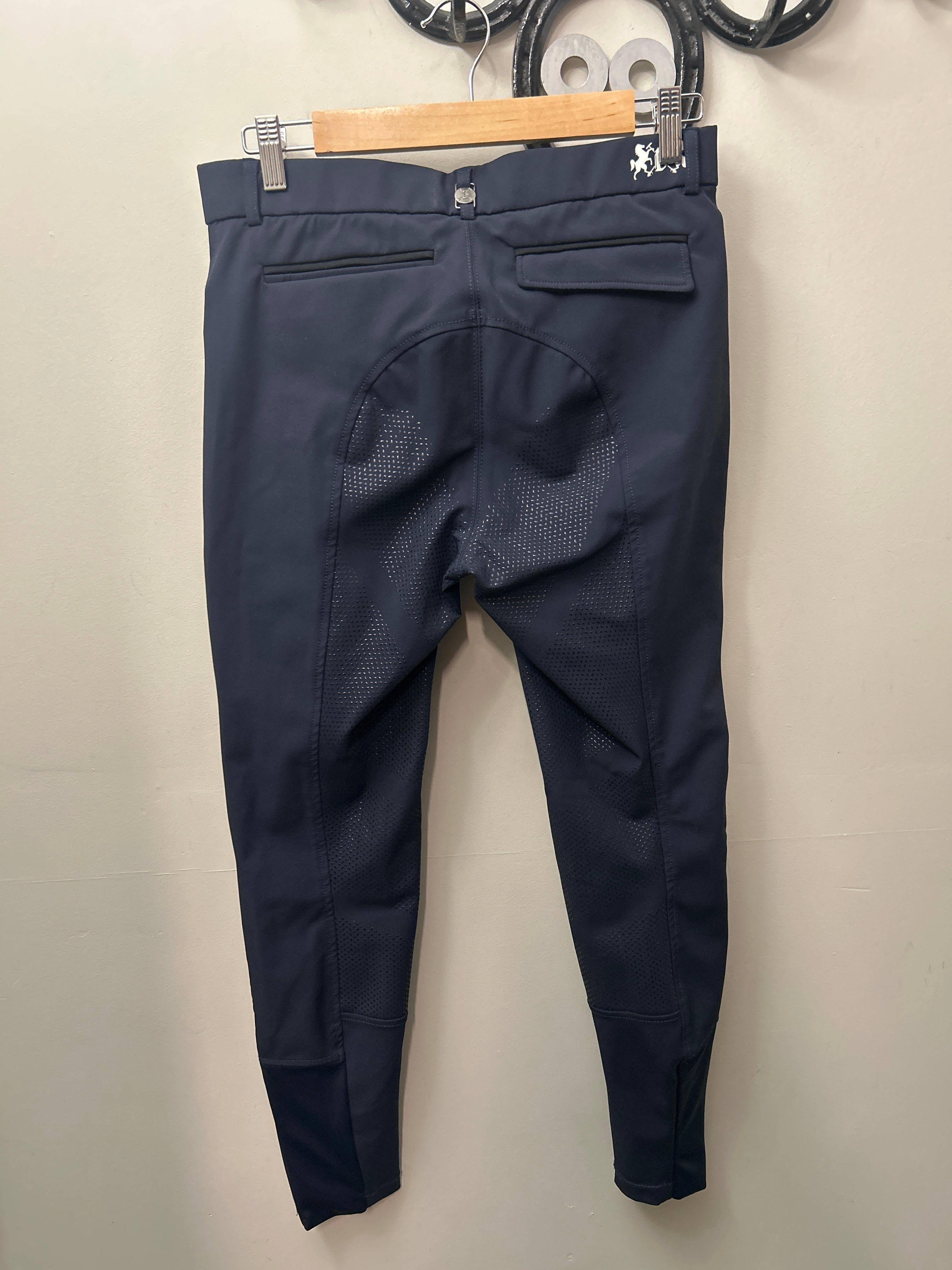 B. Vertigo Navy Full Seat Breeches 28-Breeches-Consignment-Evolution Equestrian Co.