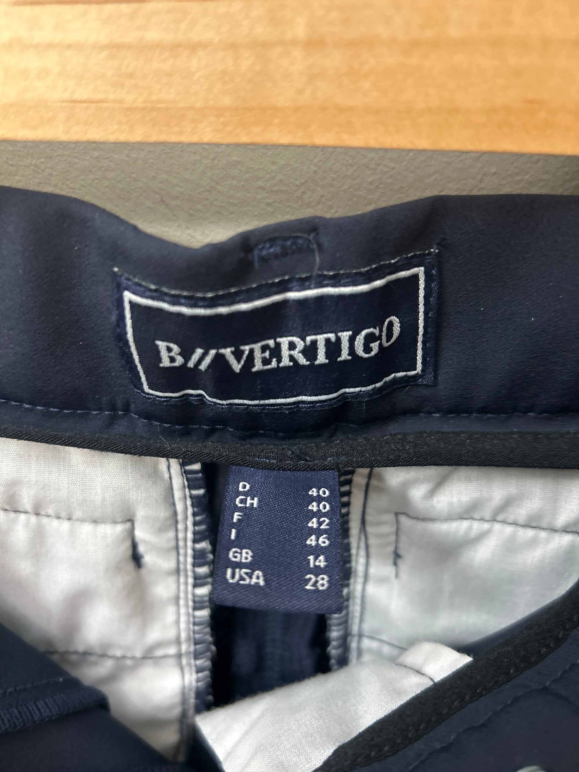 B. Vertigo Navy Full Seat Breeches 28-Breeches-Consignment-Evolution Equestrian Co.