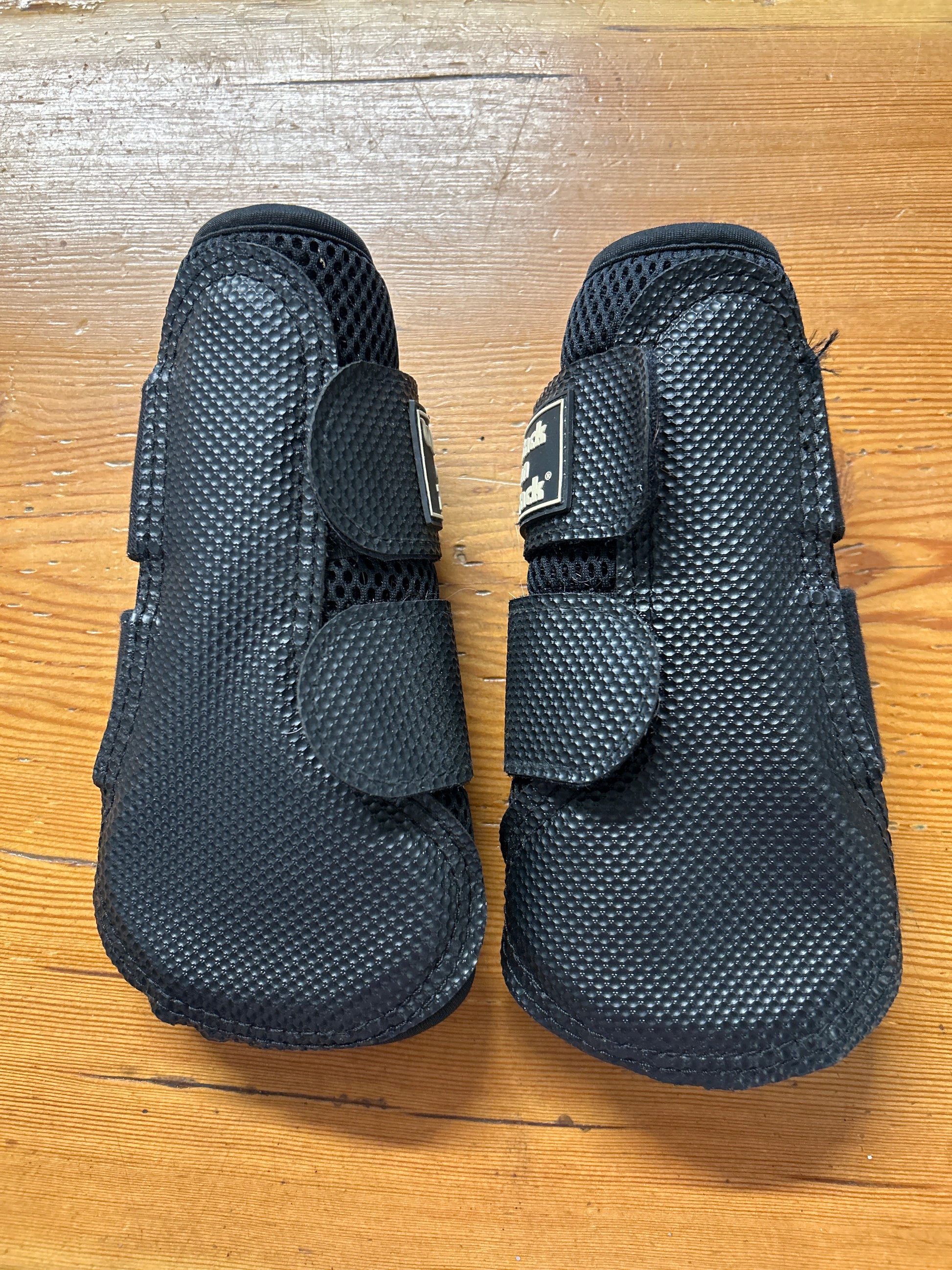 Back On Track 3D Mesh Brush Boots Black Small-Brushing Boots-Consignment-Evolution Equestrian Co.