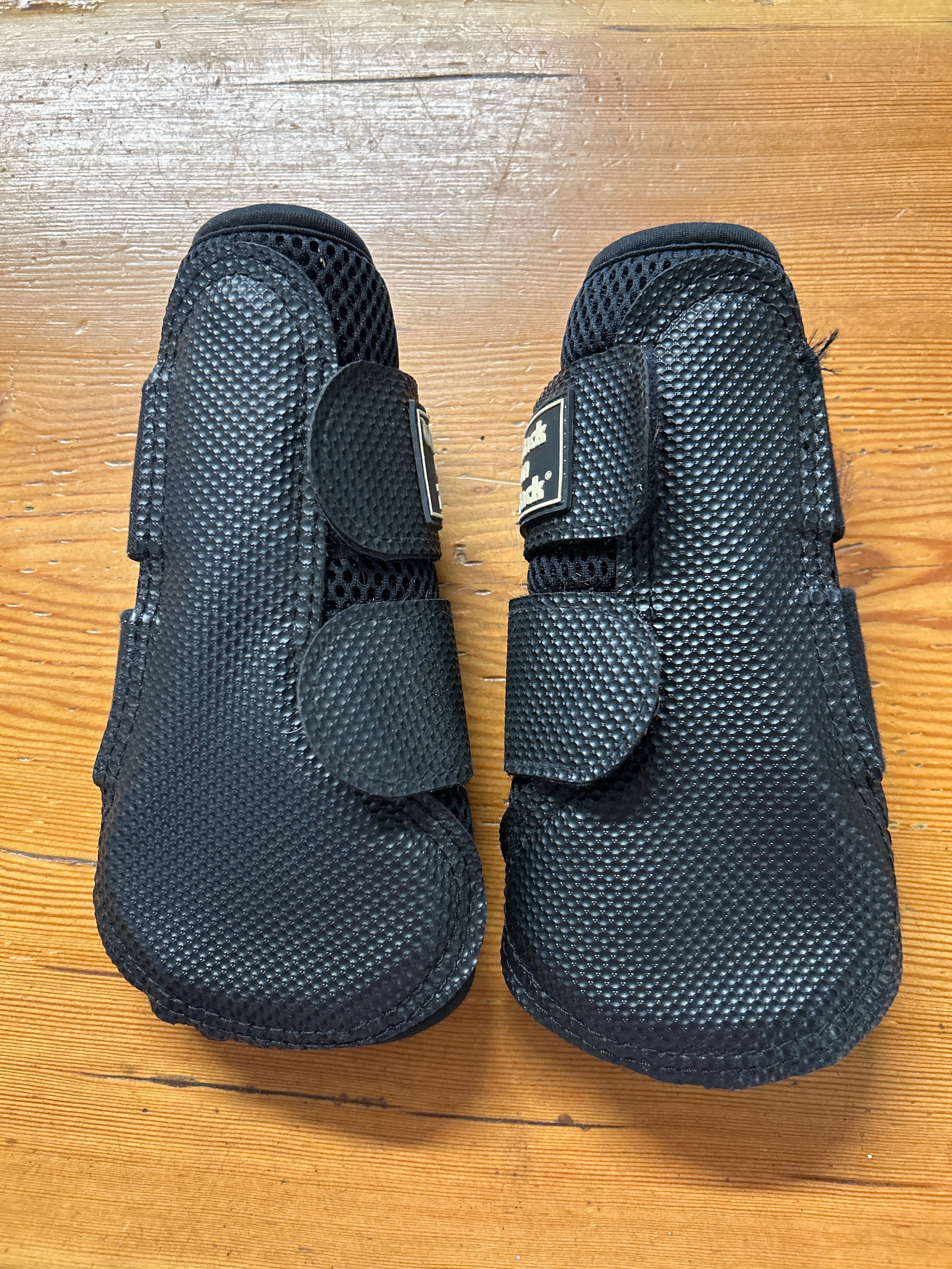 Back On Track 3D Mesh Brush Boots Black Small-Brushing Boots-Consignment-Evolution Equestrian Co.