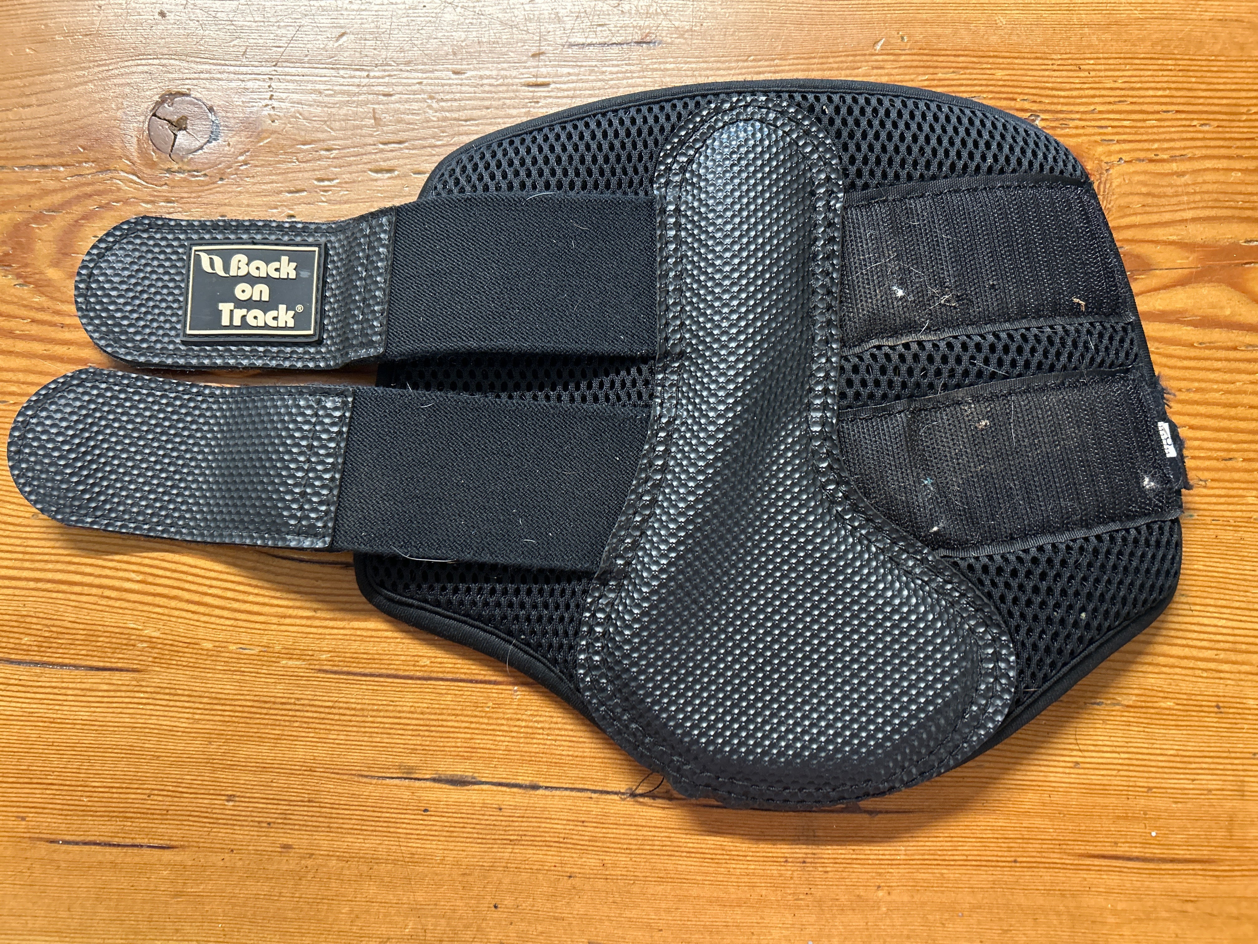 Back On Track 3D Mesh Brush Boots Black Small-Brushing Boots-Consignment-Evolution Equestrian Co.