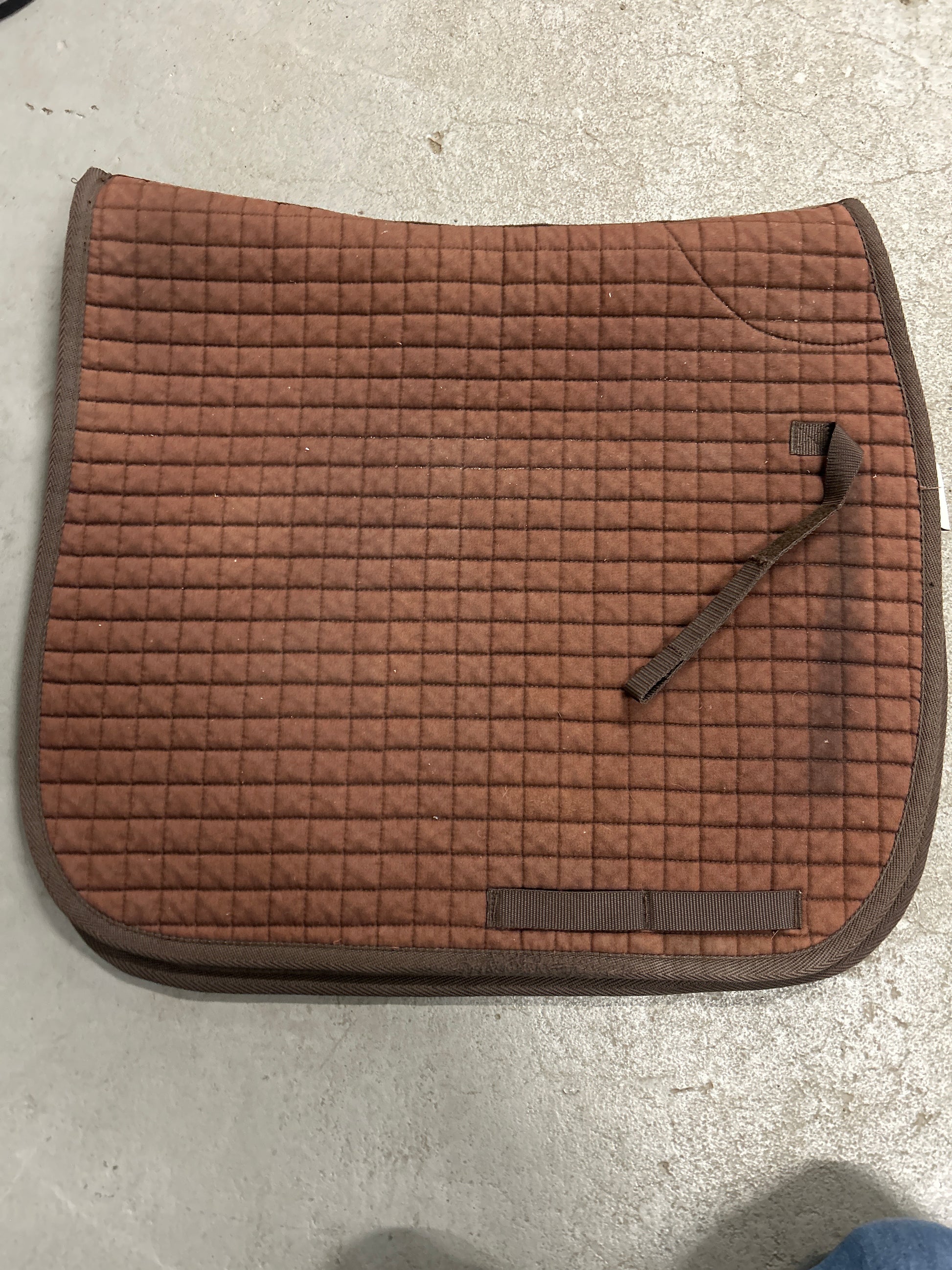 Back on Track Chocolate Dressage Saddle Pad-Dressage Saddle Pad-Consignment-Evolution Equestrian Co.