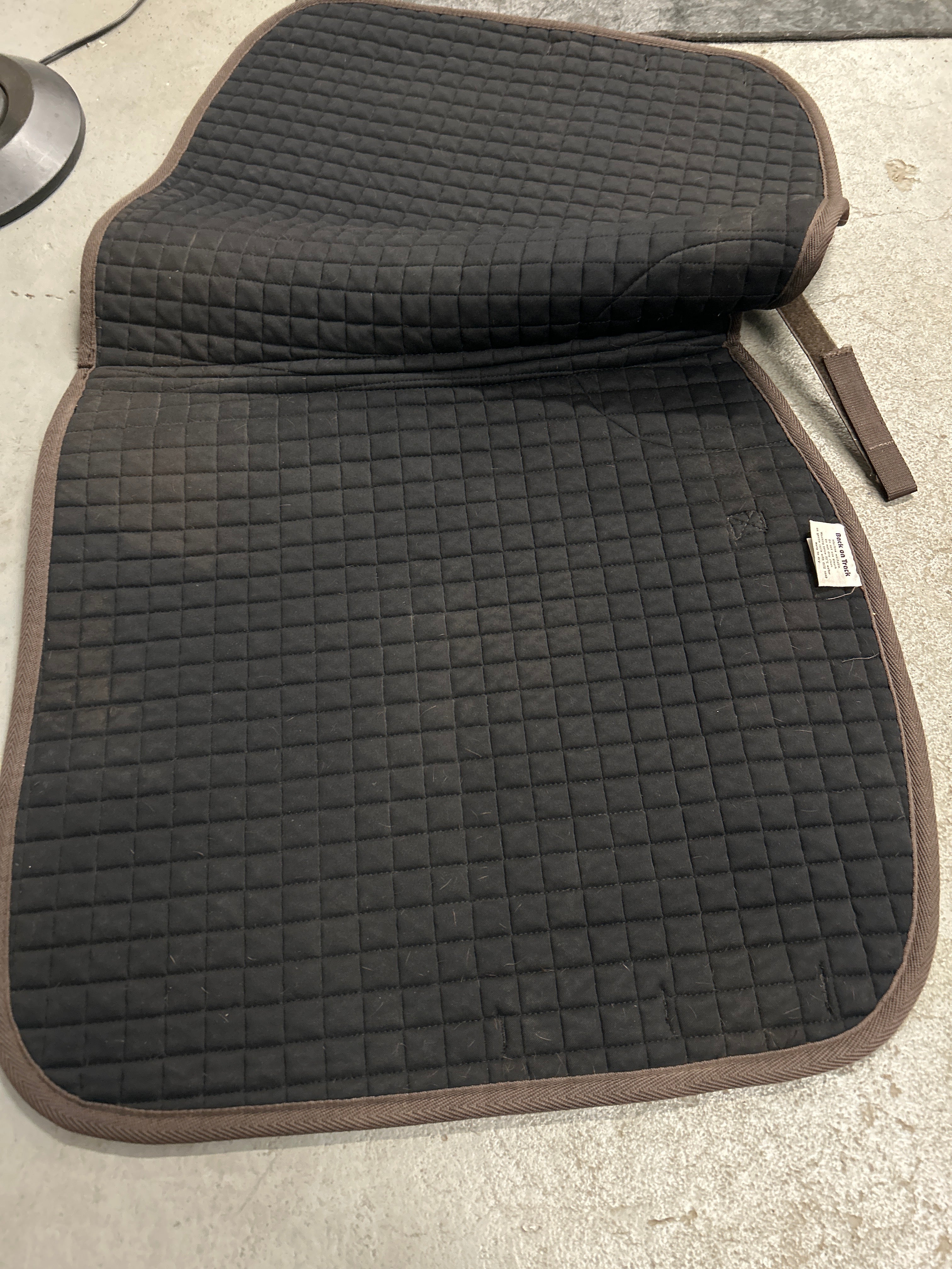 Back on Track Chocolate Dressage Saddle Pad-Dressage Saddle Pad-Consignment-Evolution Equestrian Co.