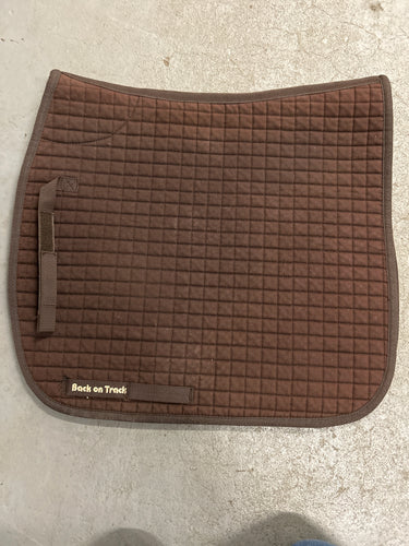 Back on Track Chocolate Dressage Saddle Pad-Dressage Saddle Pad-Consignment-Evolution Equestrian Co.
