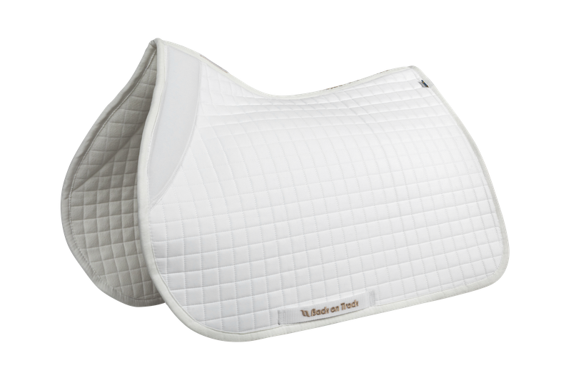 Back on Track Close Contact Saddle Pad III-English Saddle Pad-Back on Track-White-Evolution Equestrian Co.