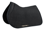 Back on Track Close Contact Saddle Pad III-English Saddle Pad-Back on Track-Black-Evolution Equestrian Co.