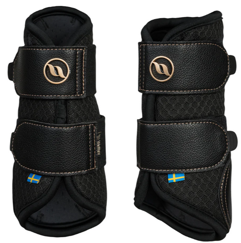 Back on Track Deep Nights Brush Boots-Horse boots-Back on Track-Black-Medium-Evolution Equestrian Co.