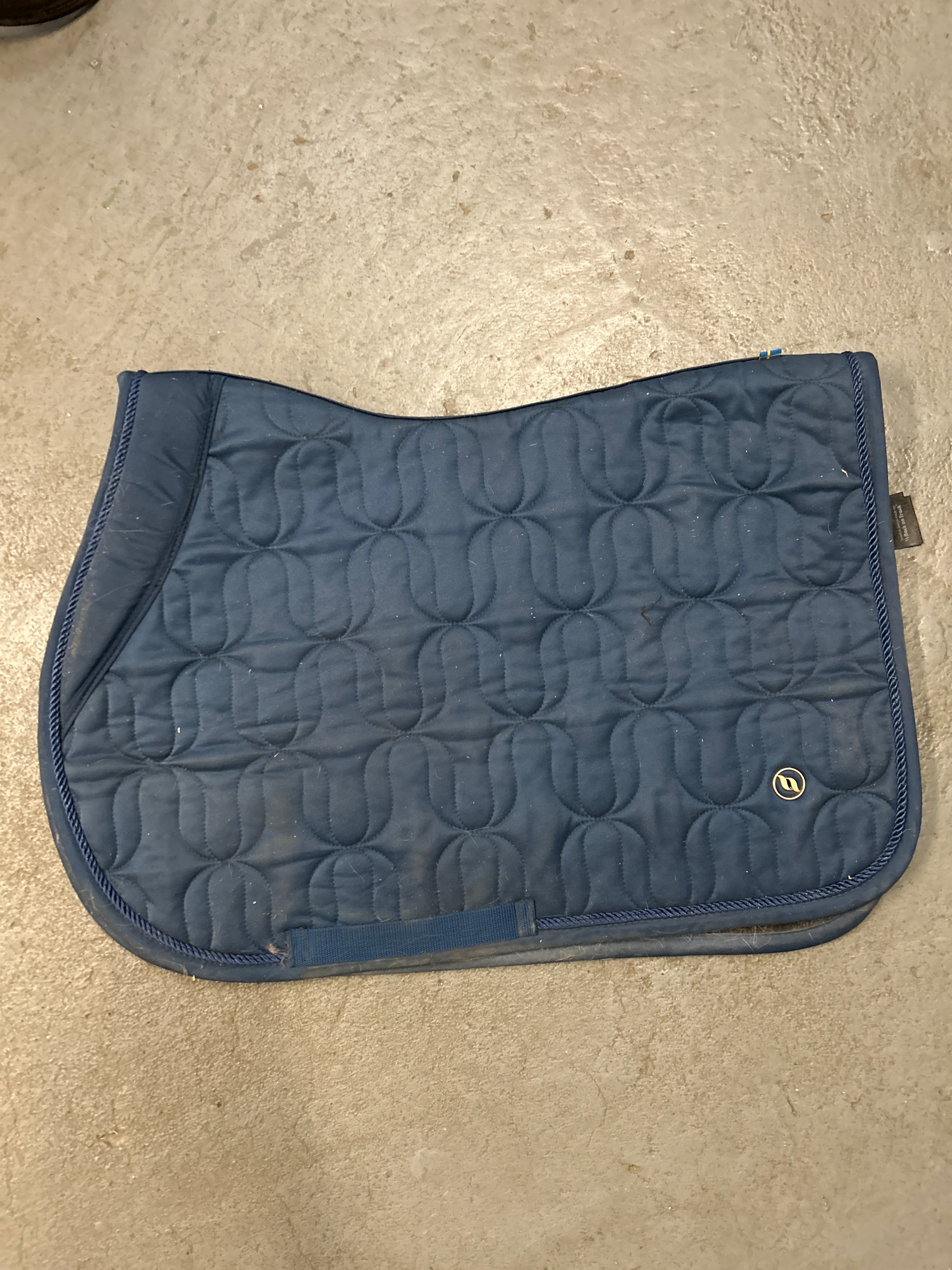 Back on Track Deep Nights Saddle Pad Blue-English Saddle Pad-Consignment-Evolution Equestrian Co.