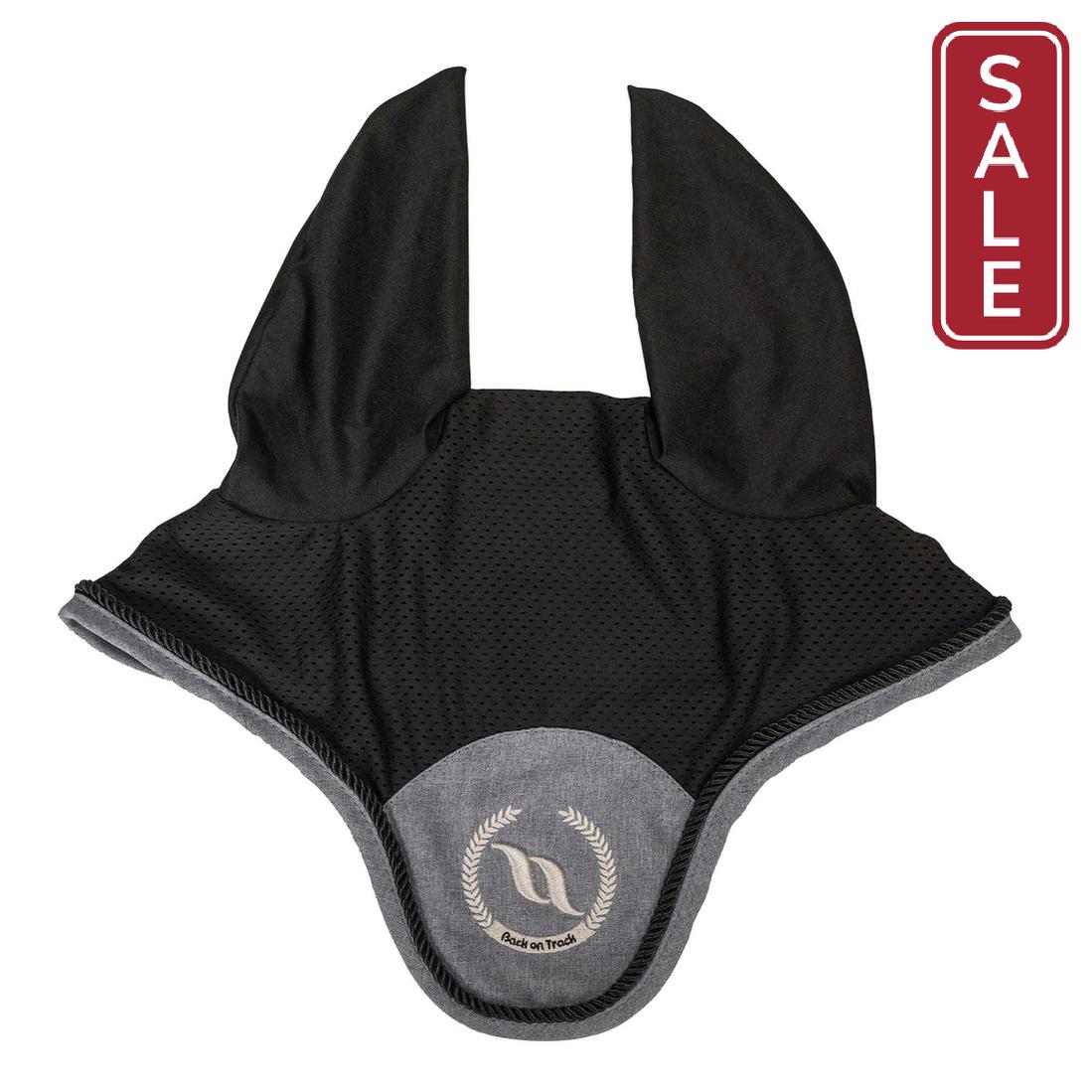 Back on Track Haze Collection Ear Nets-English Accessories-Back on Track-Grey with Black-Horse-Evolution Equestrian Co.