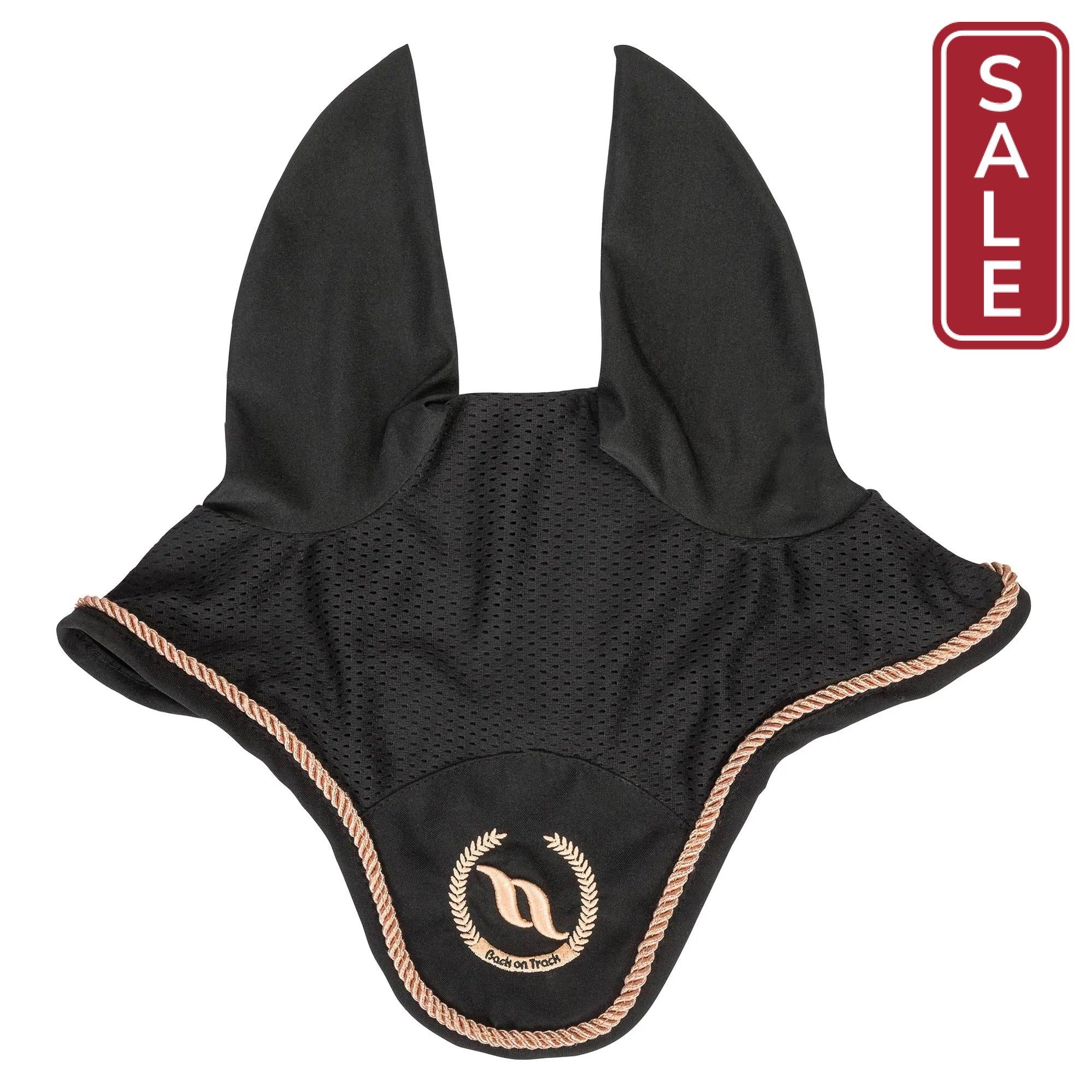 Back on Track Haze Collection Ear Nets-English Accessories-Back on Track-Black with Rose Gold-Horse-Evolution Equestrian Co.
