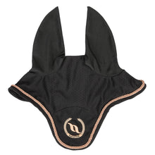 Load image into Gallery viewer, Back on Track Haze Collection Ear Nets-English Accessories-Back on Track-Black with Rose Gold-Horse-Evolution Equestrian Co.
