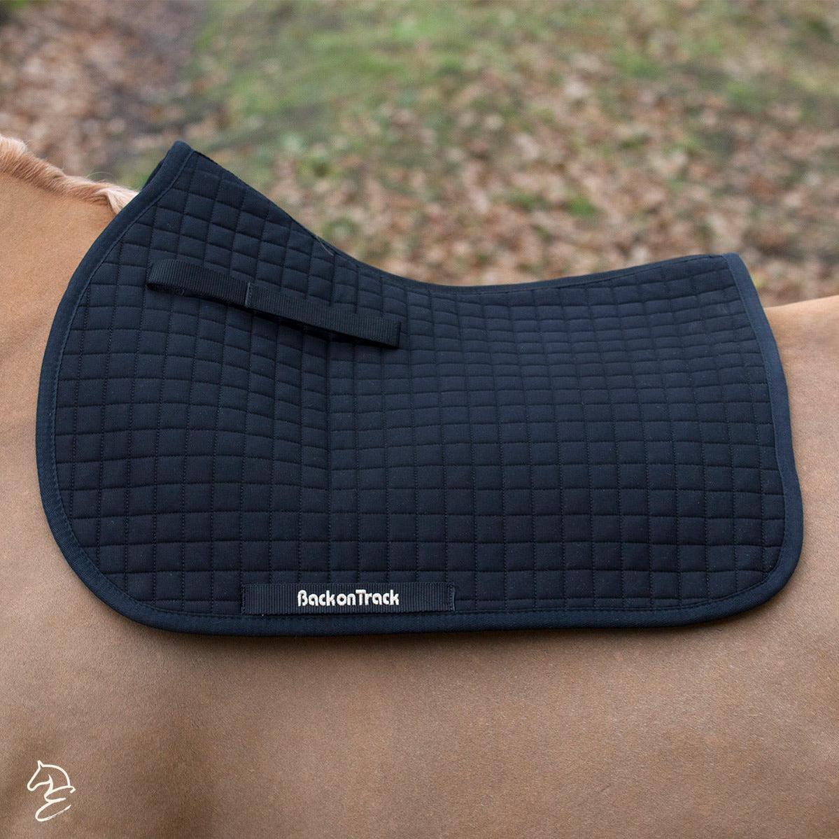 Back on Track Jumping Saddle Pad-Back on Track-Back on Track-Black-Evolution Equestrian Co.