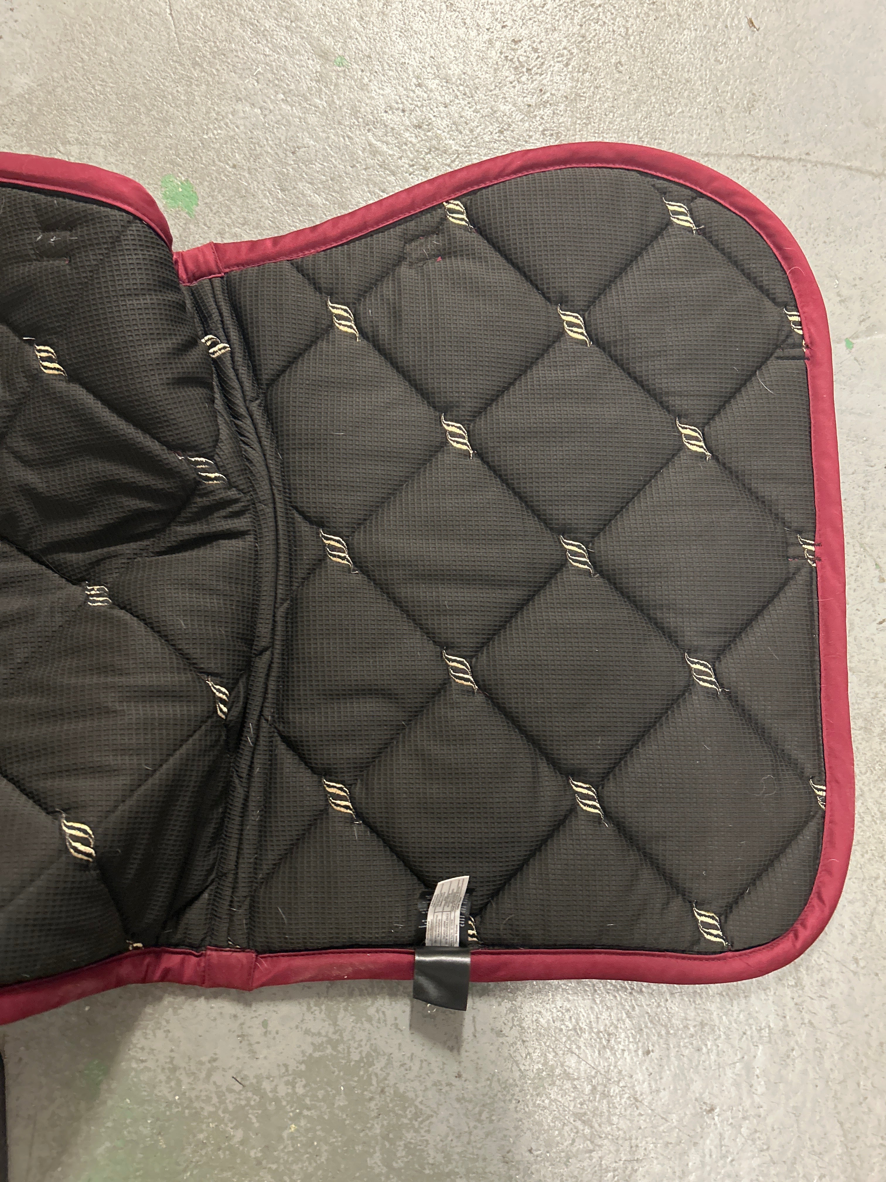 Back on Track Nights Collection Jump Saddle Pad Red-English Saddle Pad-Consignment-Evolution Equestrian Co.