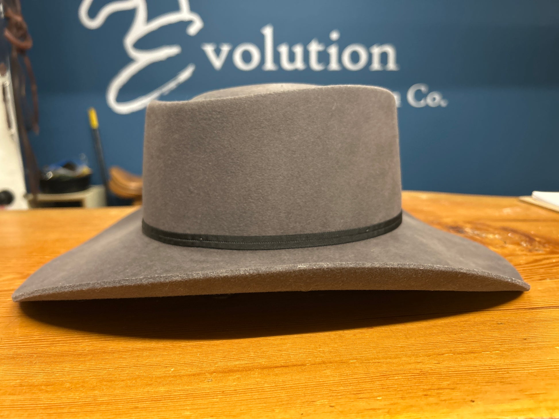 Baileys Western Wool Felt Hat Grey Size 7-Evolution Equestrian Co.-Evolution Equestrian Co.