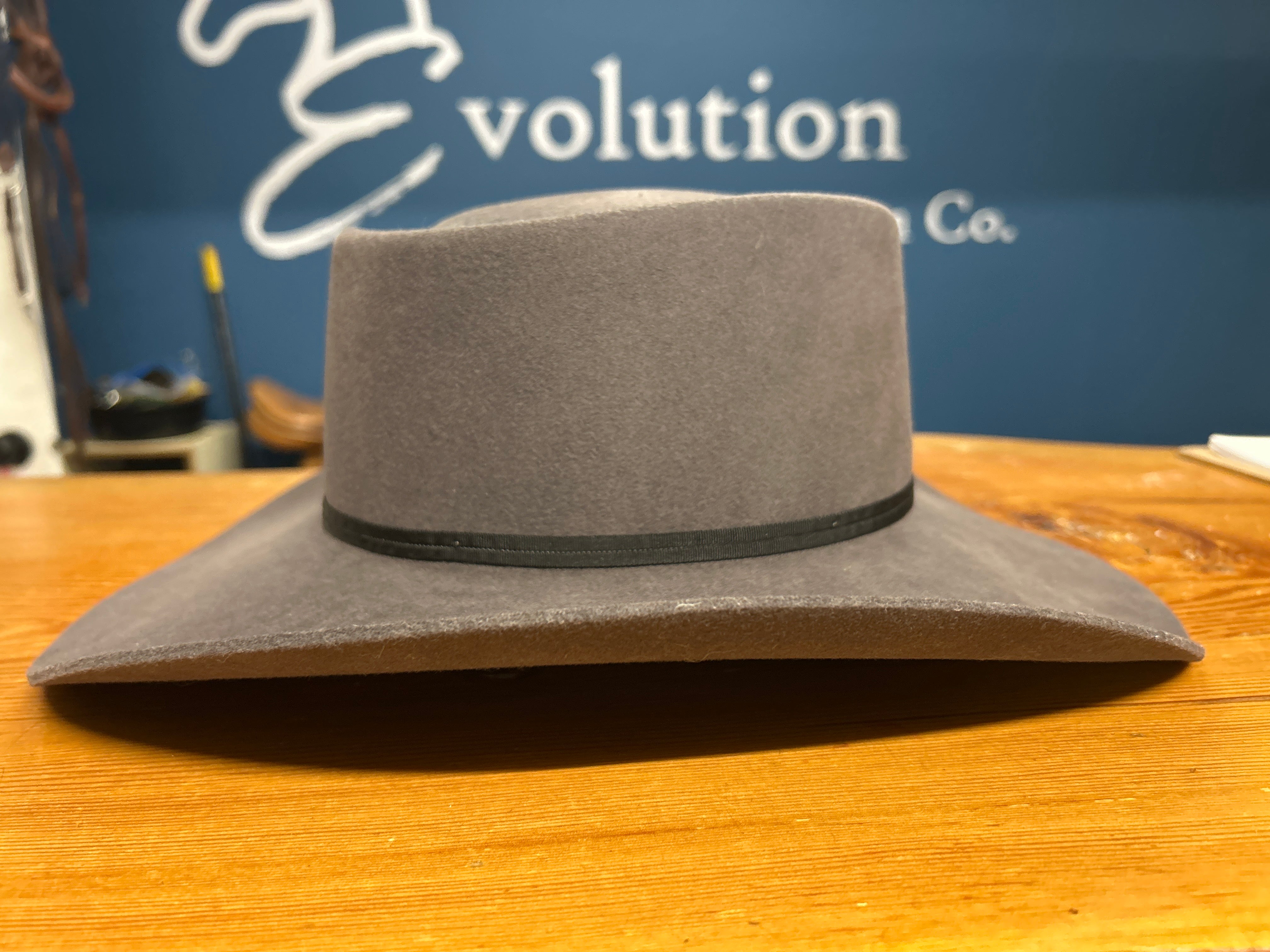 Baileys Western Wool Felt Hat Grey Size 7-Evolution Equestrian Co.-Evolution Equestrian Co.