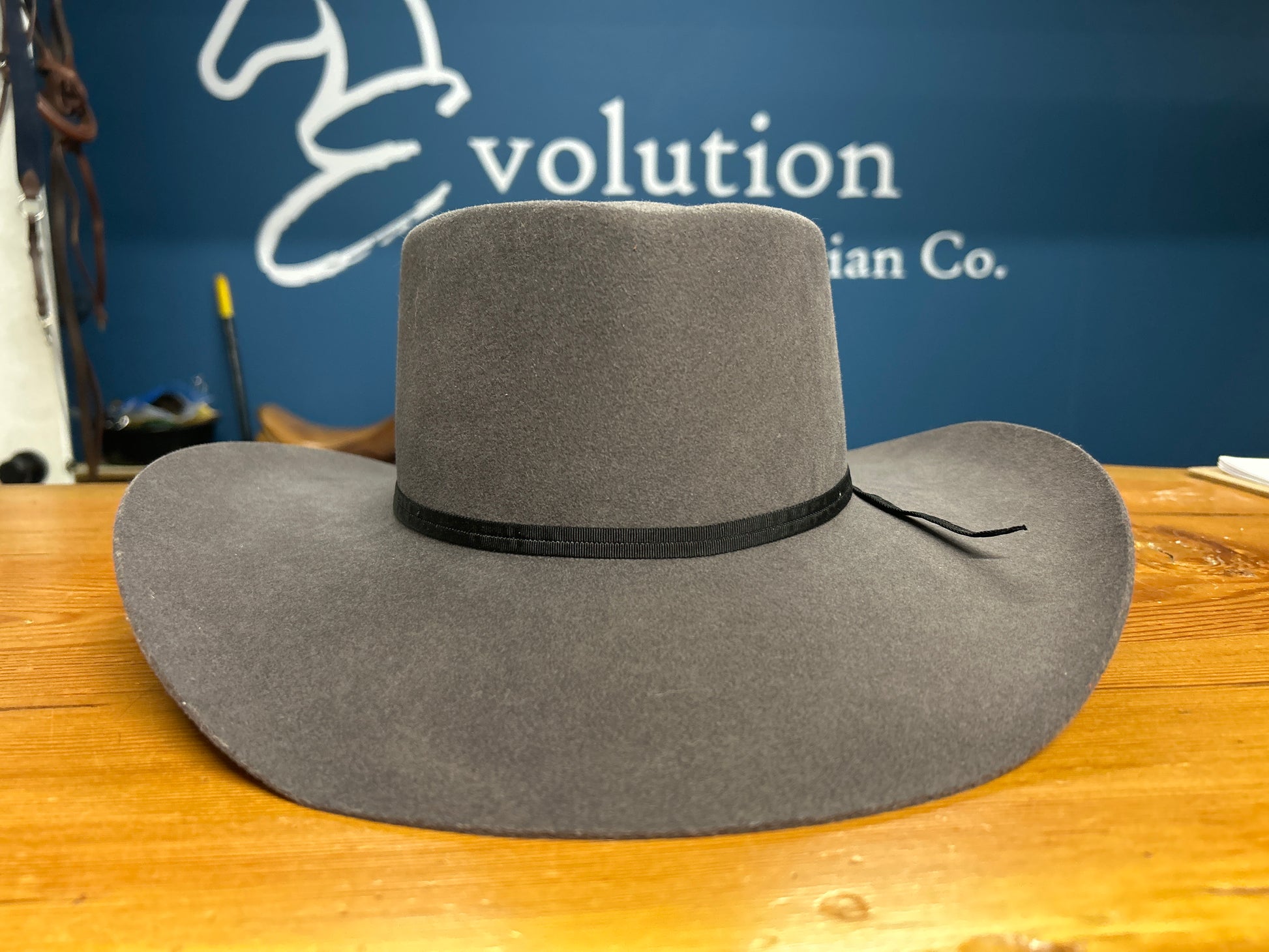 Baileys Western Wool Felt Hat Grey Size 7-Evolution Equestrian Co.-Evolution Equestrian Co.