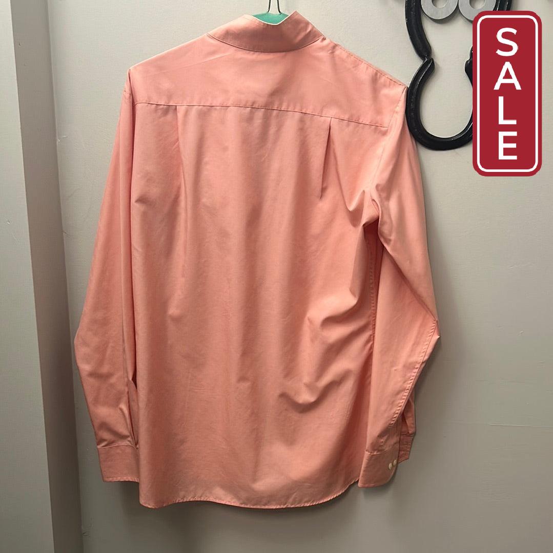 Beacon Hill Peach English Show Shirt 34-Riding Shirts-Consignment-Evolution Equestrian Co.