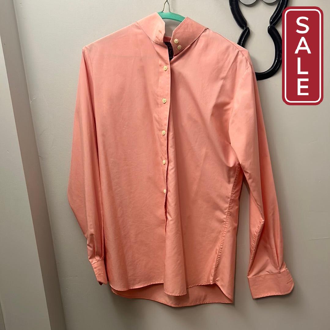 Beacon Hill Peach English Show Shirt 34-Riding Shirts-Consignment-Evolution Equestrian Co.