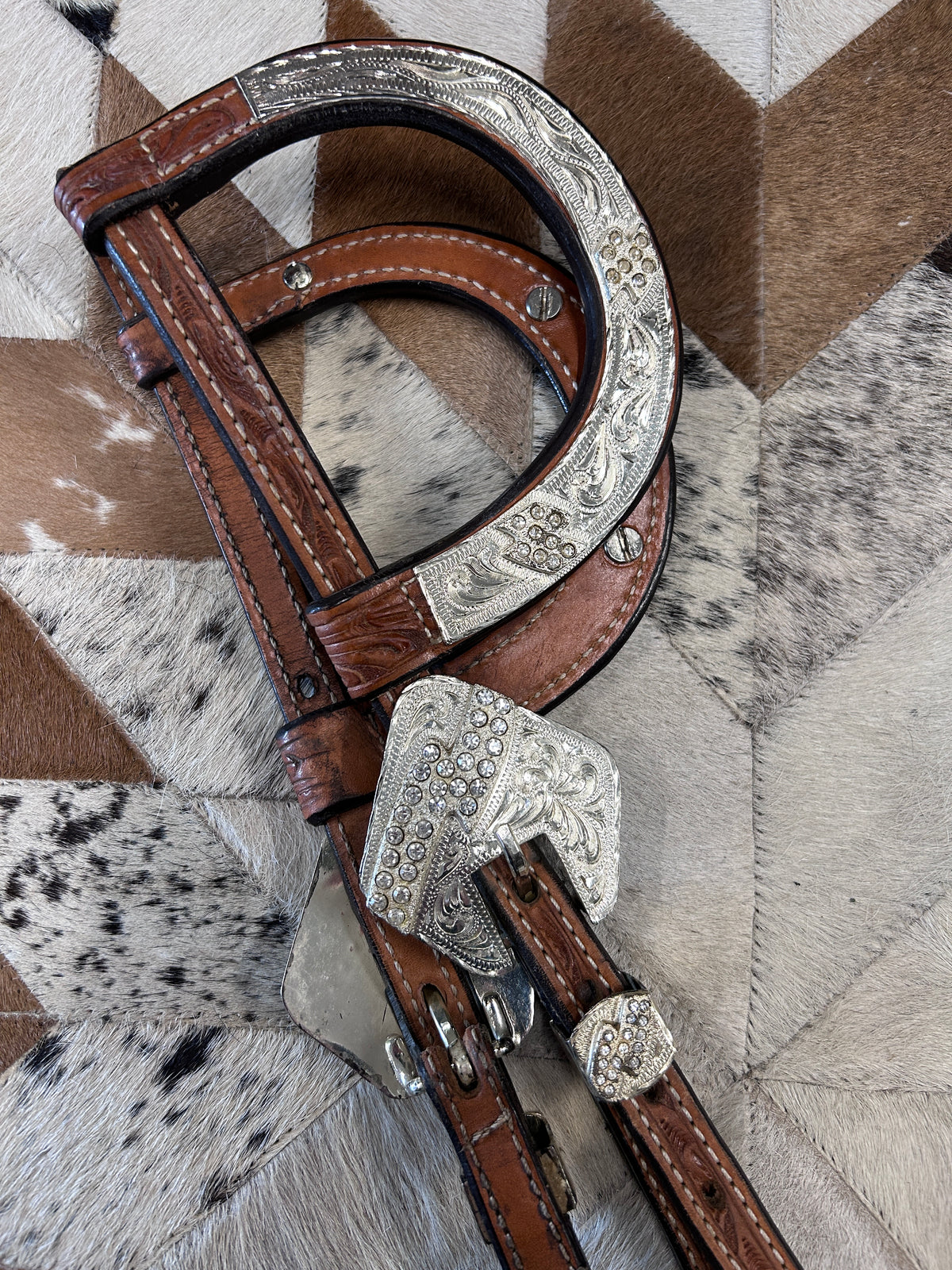 Billy Royal Double Ear Headstall-Western Headstall-Consignment-Evolution Equestrian Co.