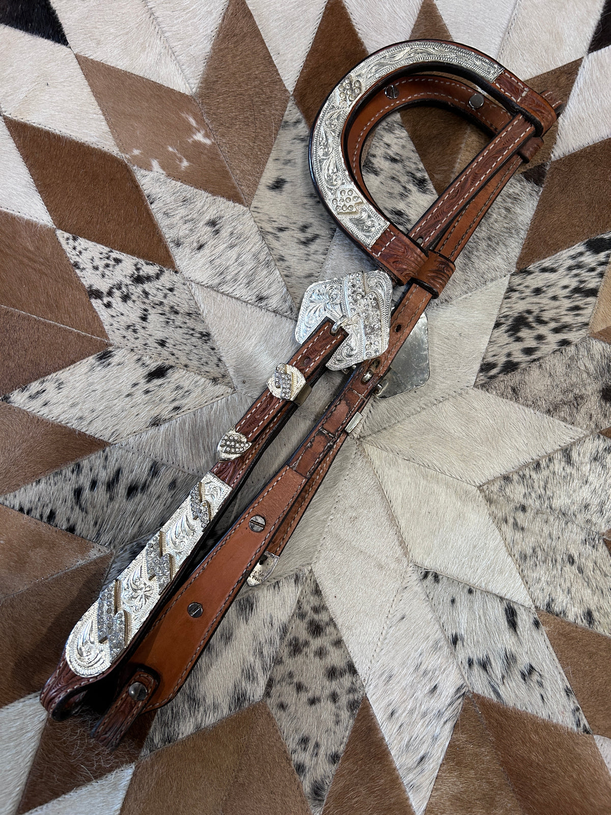 Billy Royal Double Ear Headstall-Western Headstall-Consignment-Evolution Equestrian Co.