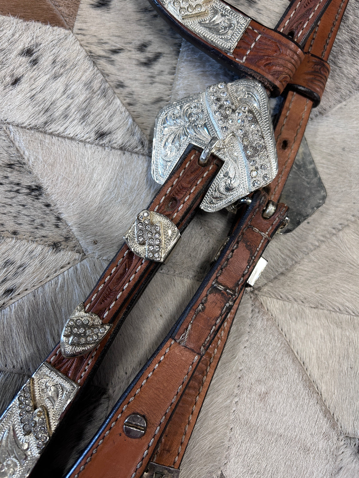 Billy Royal Double Ear Headstall-Western Headstall-Consignment-Evolution Equestrian Co.