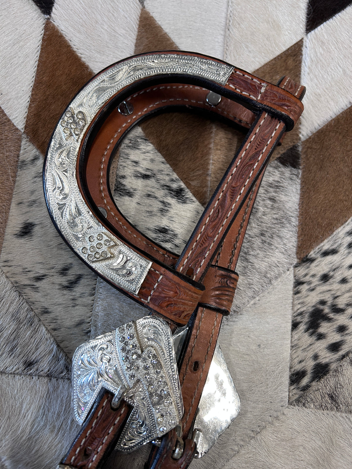 Billy Royal Double Ear Headstall-Western Headstall-Consignment-Evolution Equestrian Co.