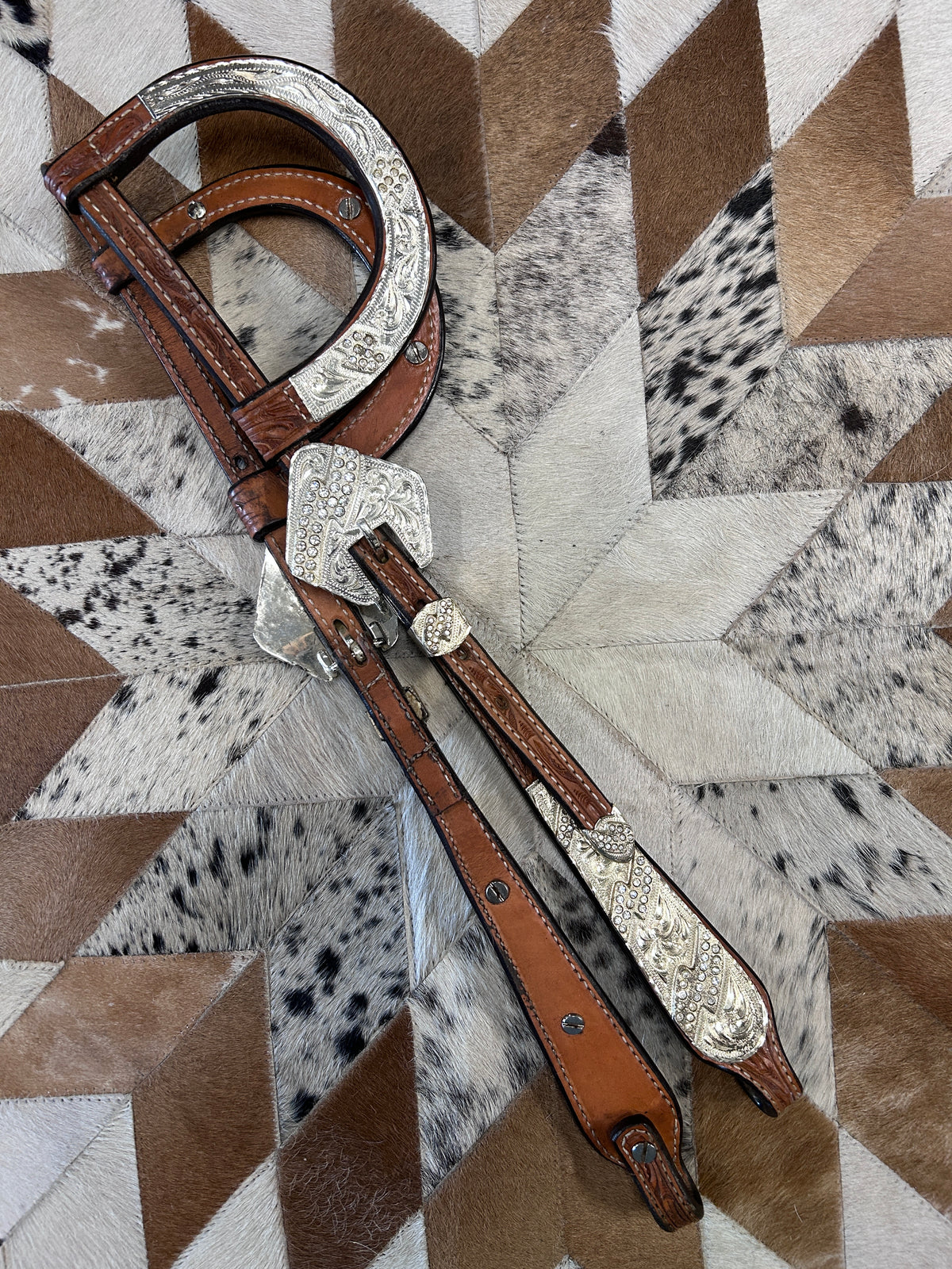 Billy Royal Double Ear Headstall-Western Headstall-Consignment-Evolution Equestrian Co.