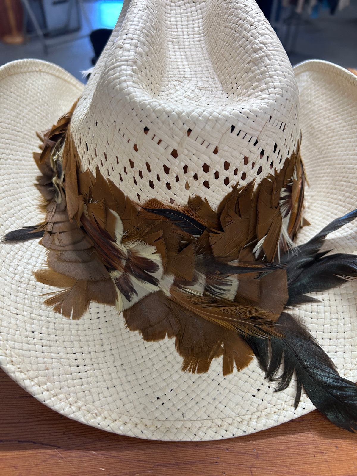Biltmore Cowboy Hat with Feathers-Western Shirt-Consignment-Evolution Equestrian Co.