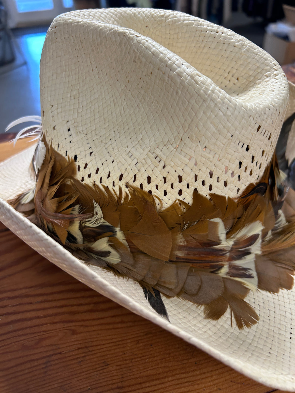 Biltmore Cowboy Hat with Feathers-Western Shirt-Consignment-Evolution Equestrian Co.