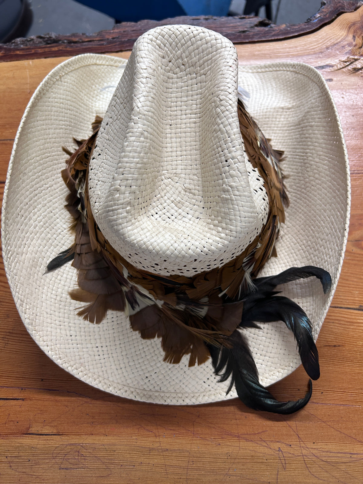 Biltmore Cowboy Hat with Feathers-Western Shirt-Consignment-Evolution Equestrian Co.