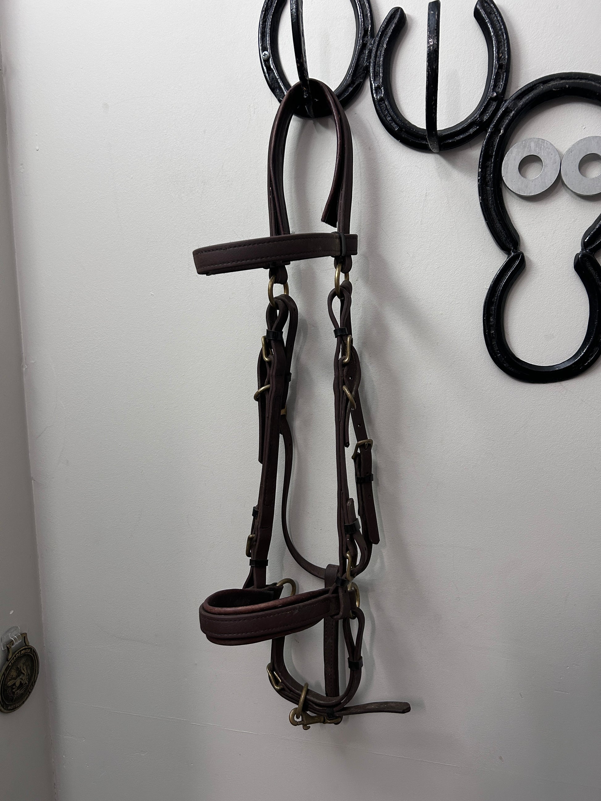 Biothane Adjustable Halter Bridle Brown Cob-Bridles-Consignment-Evolution Equestrian Co.