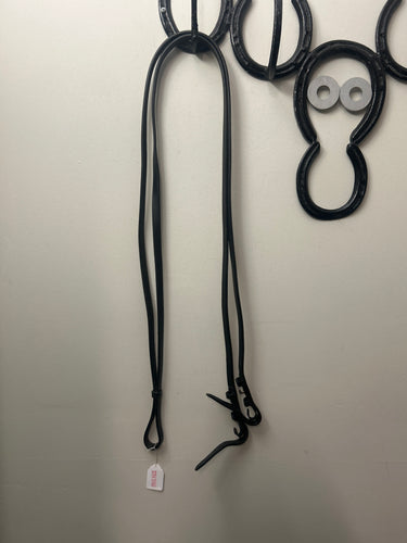 Black Curb Reins-English Reins-Consignment-Evolution Equestrian Co.