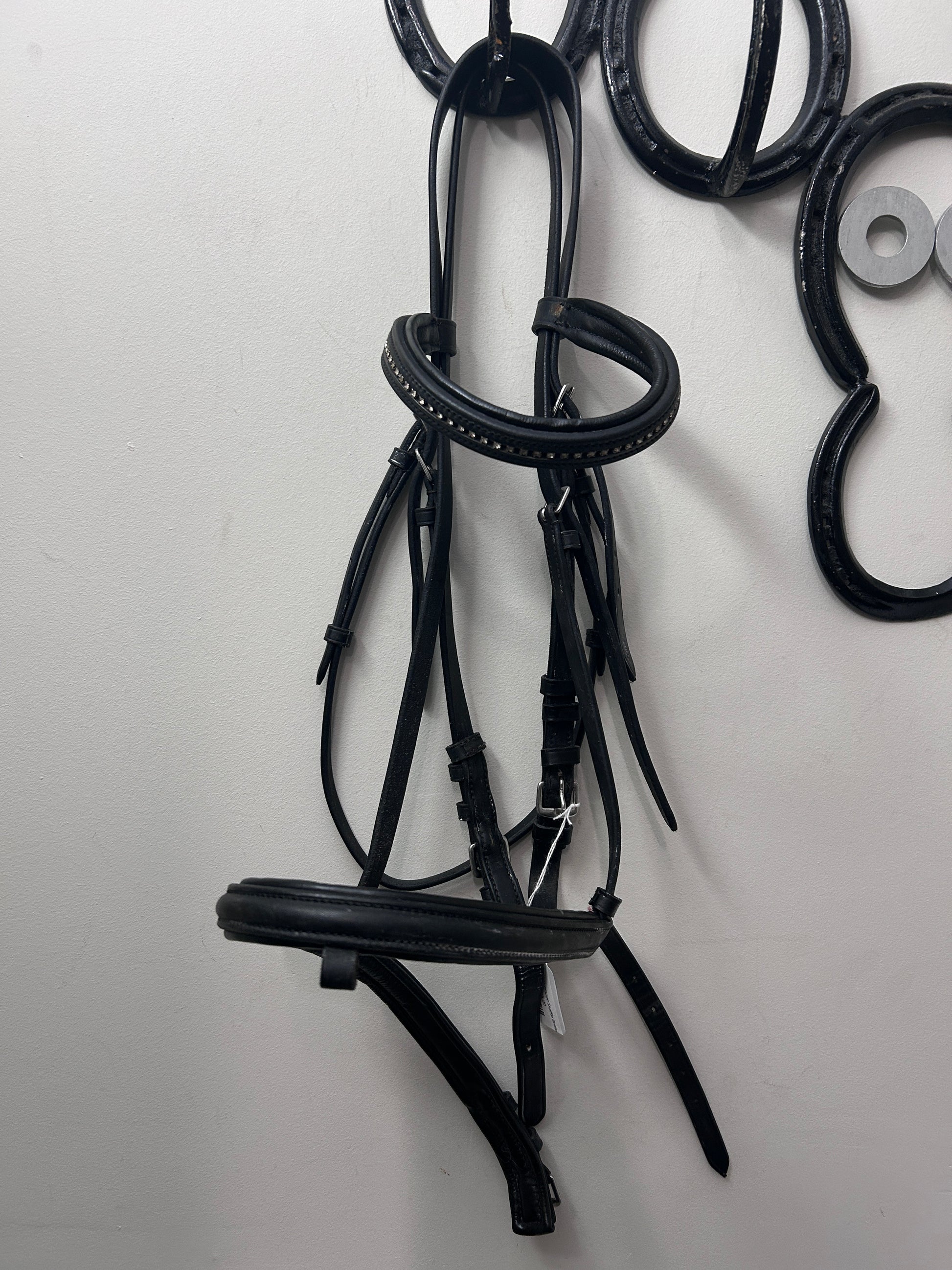 Black Dressage Snaffle Bridle-Bridle-Consignment-Evolution Equestrian Co.