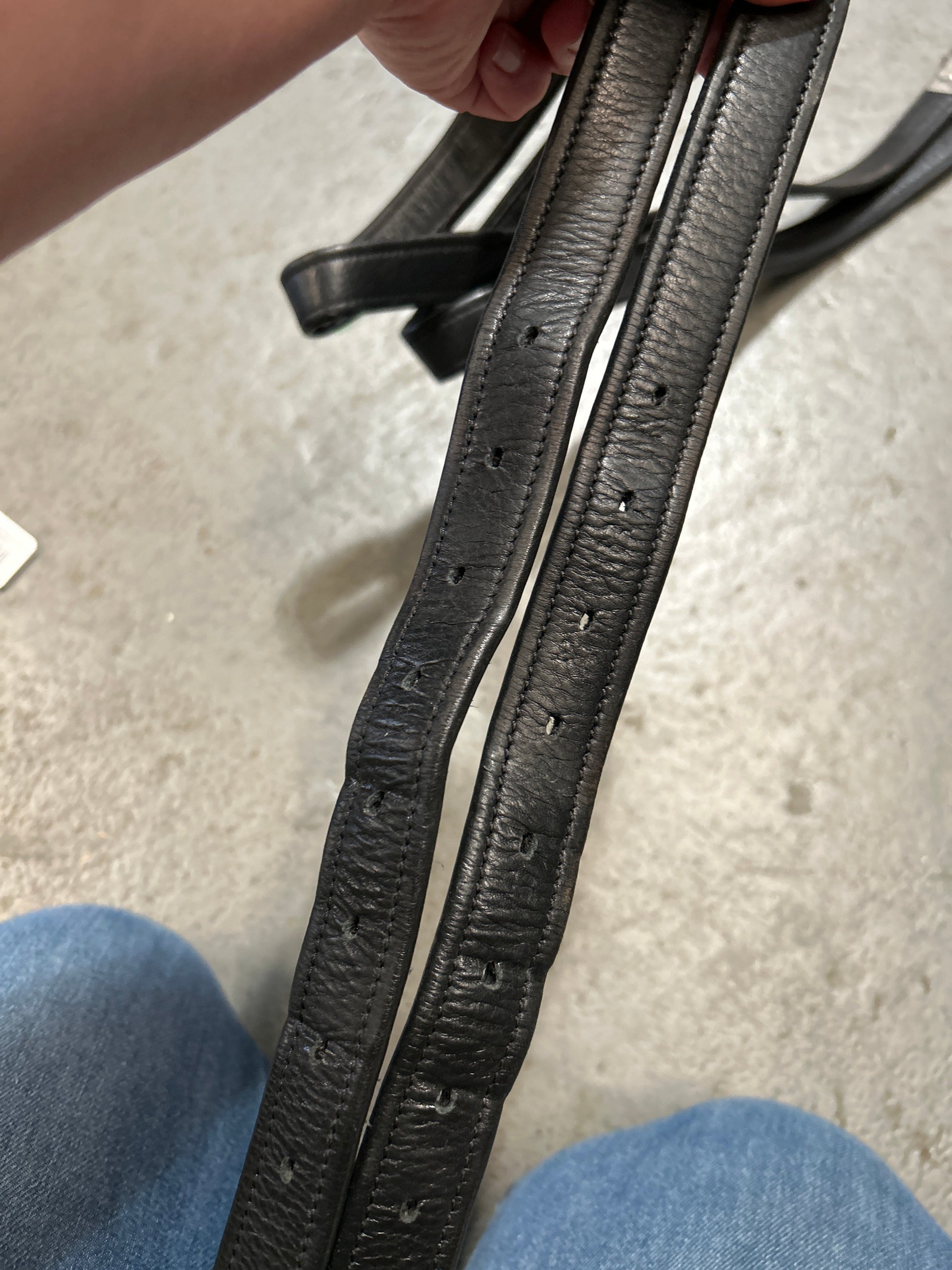 Black Oak Stirrup Leathers 60" Black-English Stirrups-Consignment-Evolution Equestrian Co.