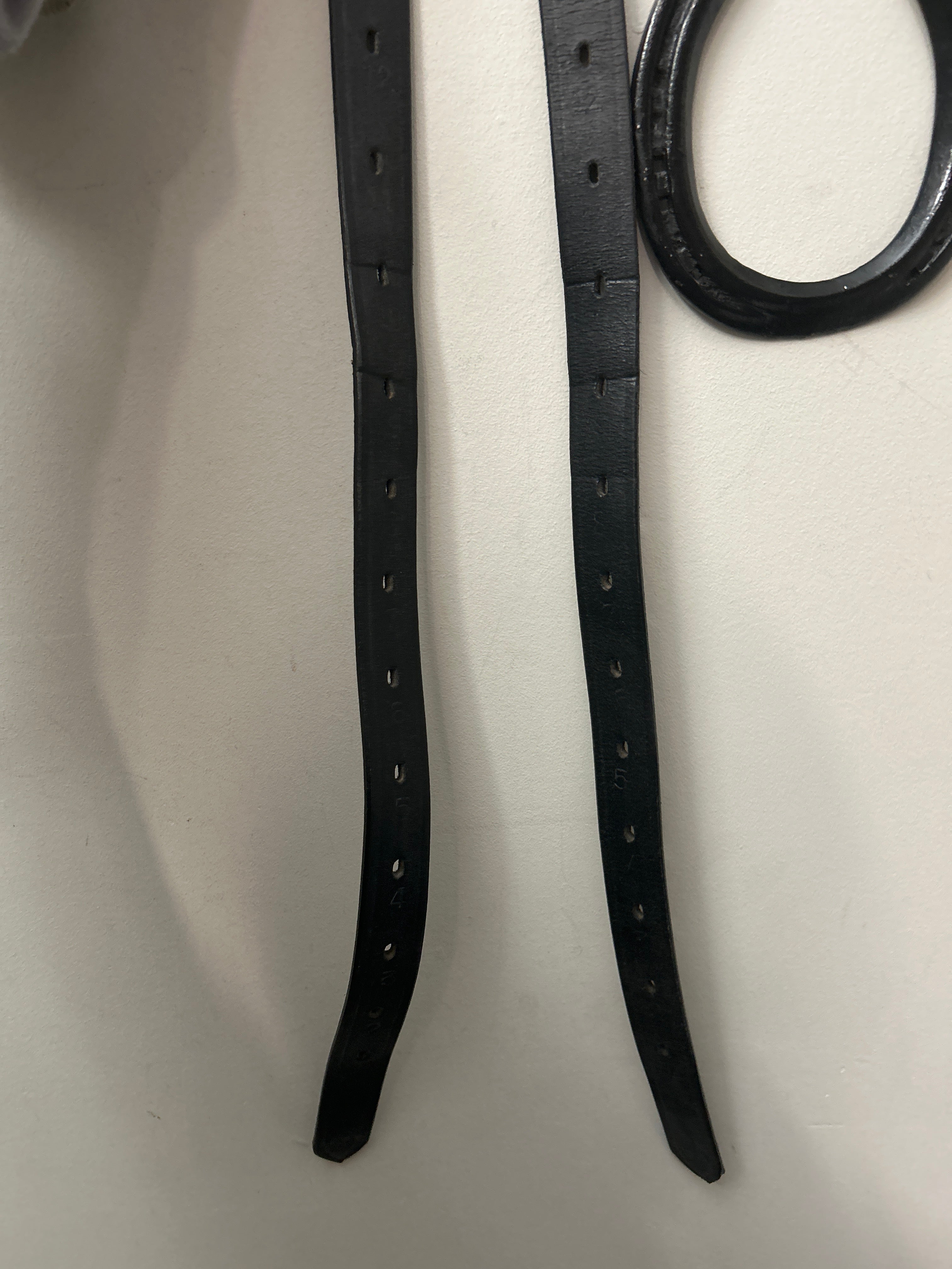 Black Stirrup Leathers 52"-Stirrups-Consignment-Evolution Equestrian Co.
