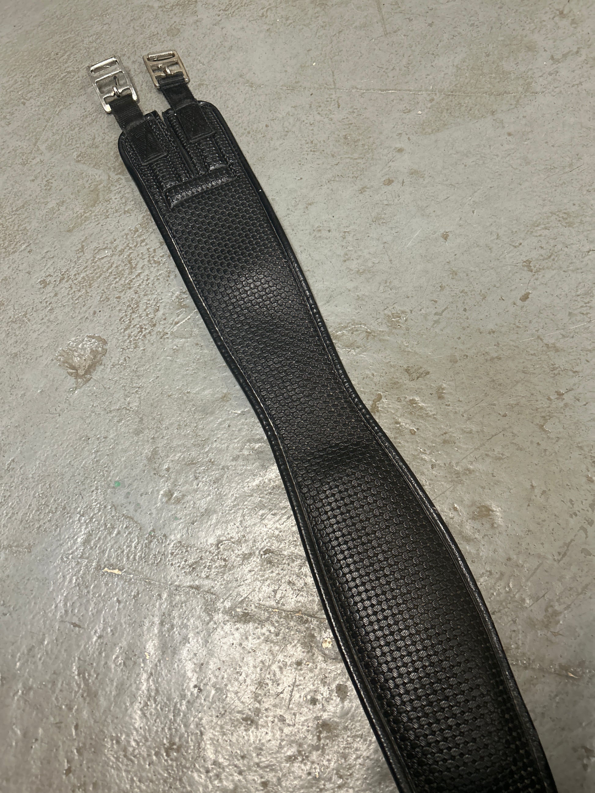 Black Synthetic English Girth 48"-English Girth-Consignment-Evolution Equestrian Co.
