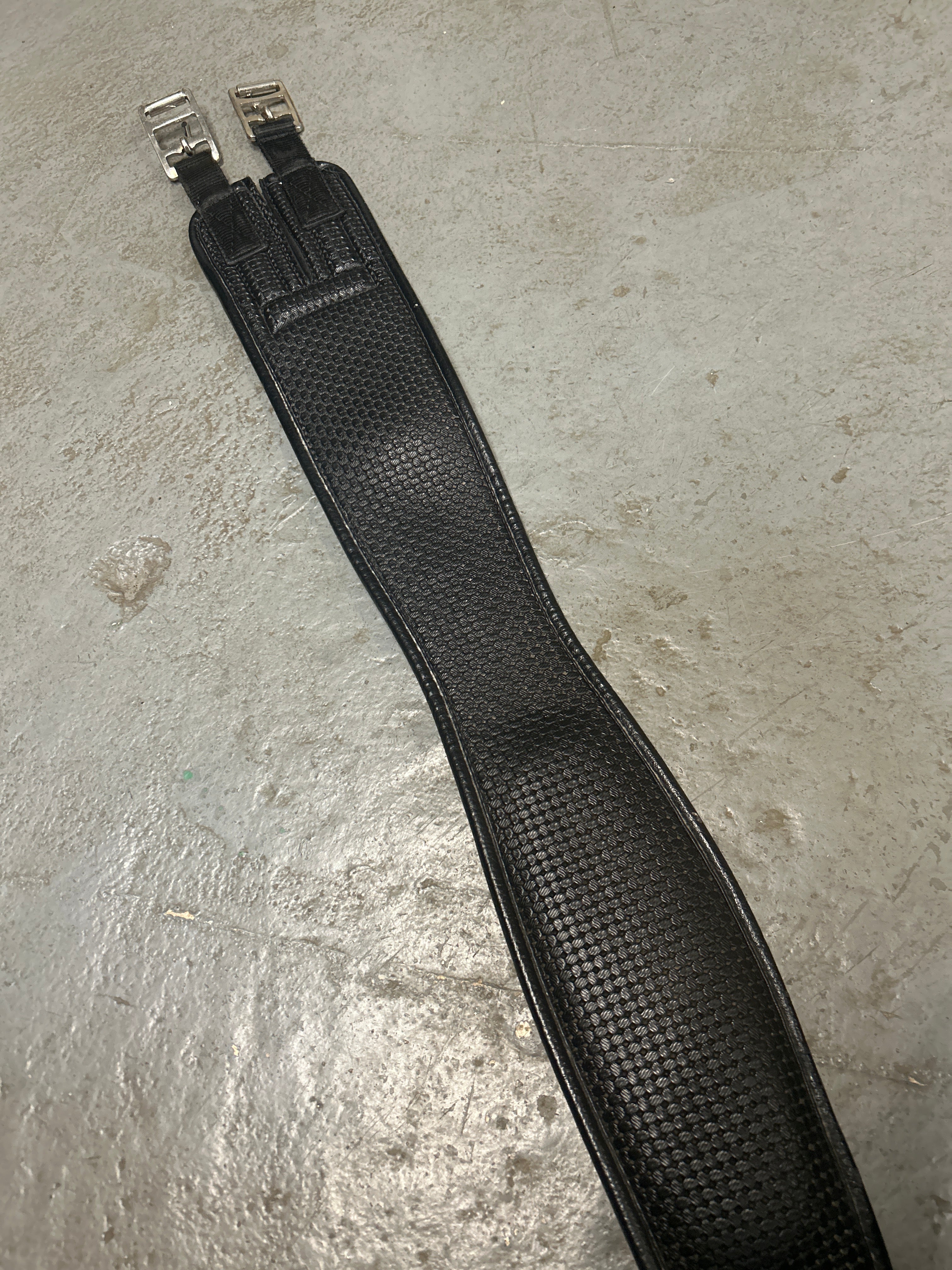 Black Synthetic English Girth 48"-English Girth-Consignment-Evolution Equestrian Co.