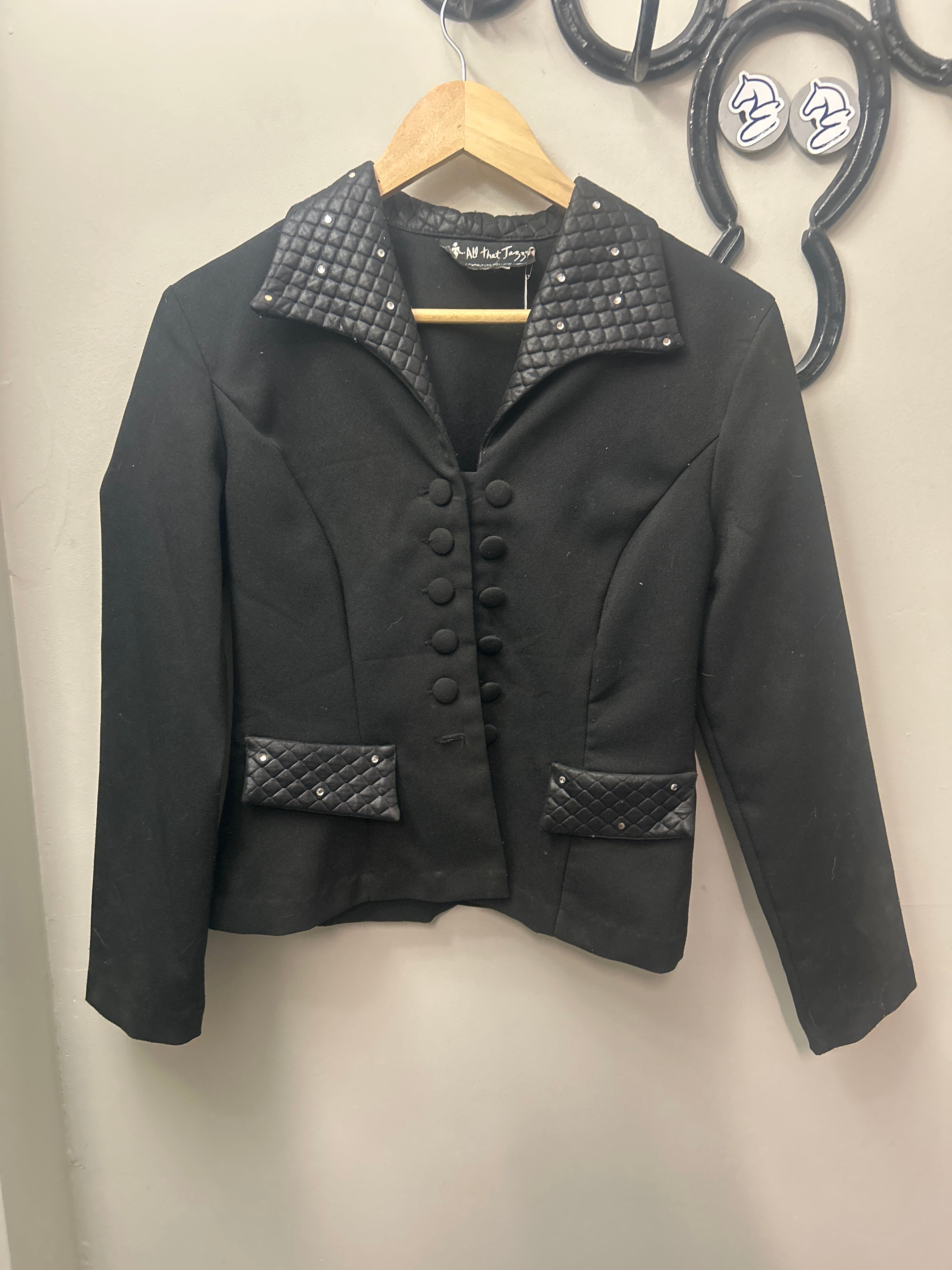 Black Western Show Jacket-Western Shirt-Consignment-Evolution Equestrian Co.