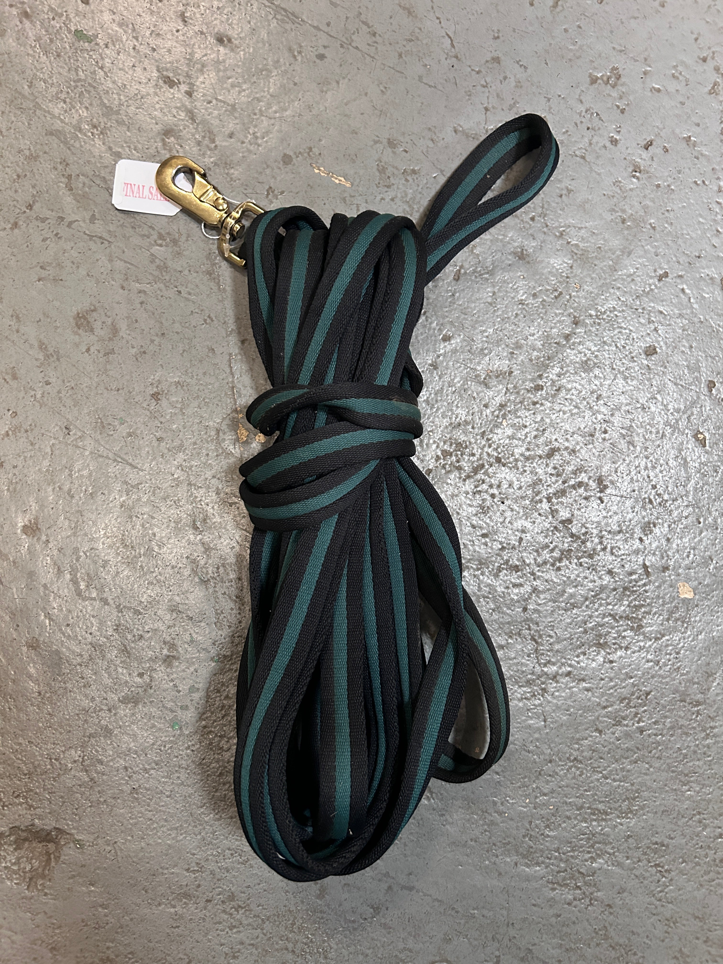 Black and Green Lunge Line-Lunge Line-Consignment-Evolution Equestrian Co.