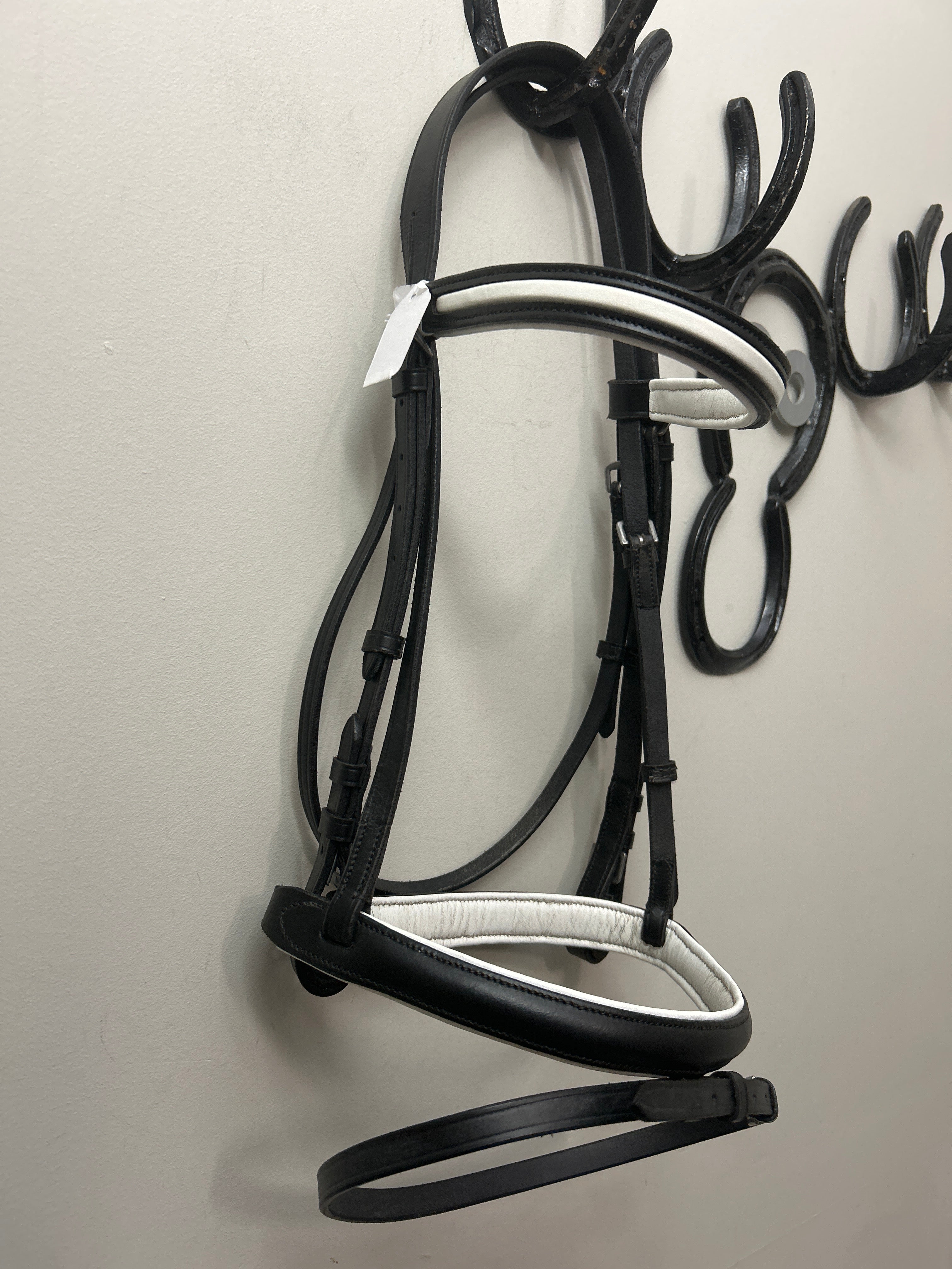 Black and White English Bridle Cob-Bridle-Consignment-Evolution Equestrian Co.