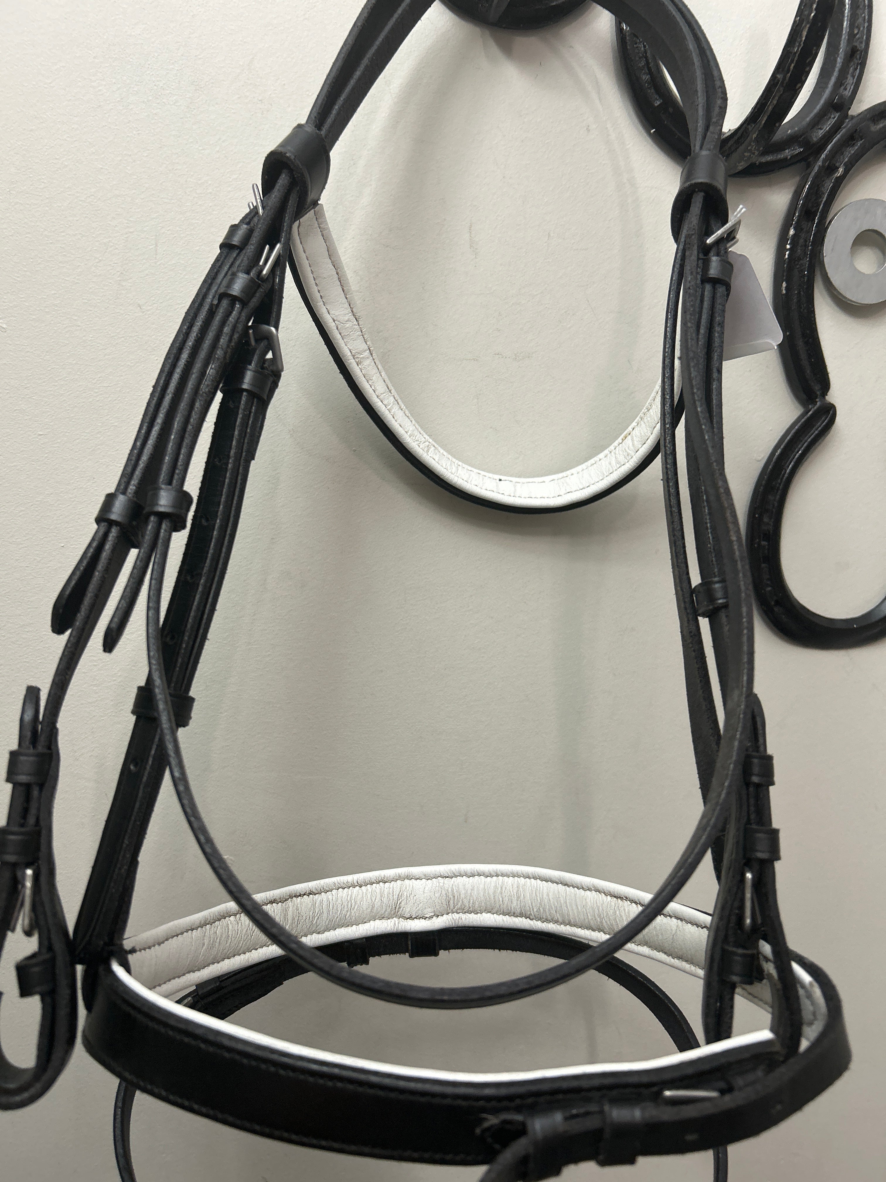 Black and White English Bridle Cob-Bridle-Consignment-Evolution Equestrian Co.