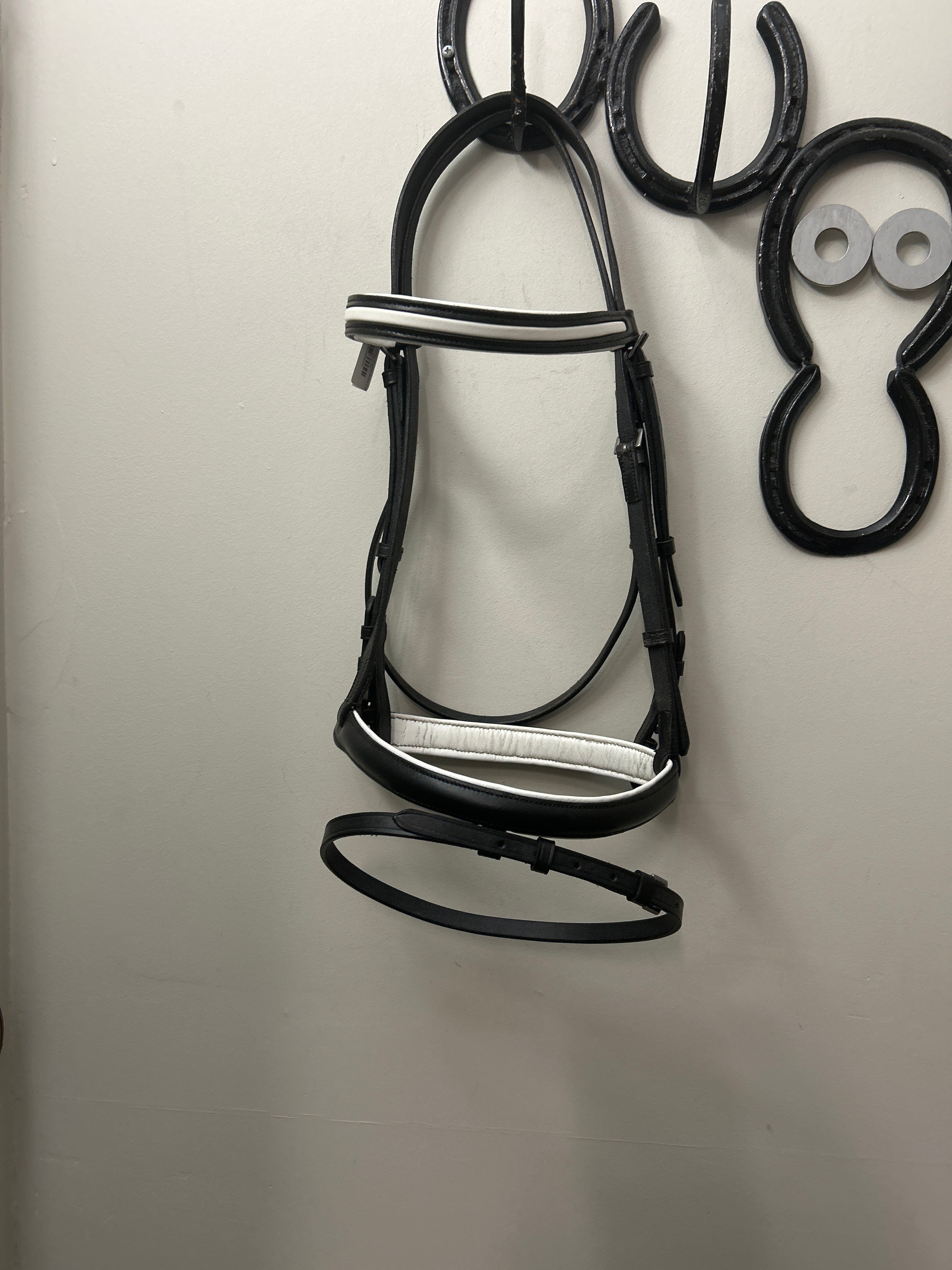 Black and White English Bridle Cob-Bridle-Consignment-Evolution Equestrian Co.