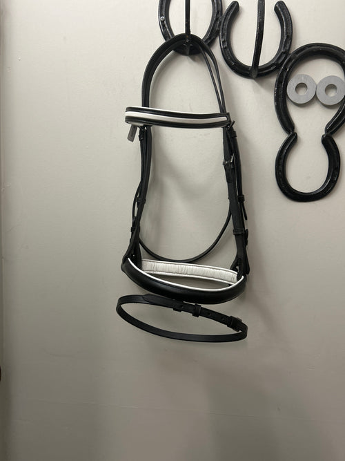 Black and White English Bridle Cob