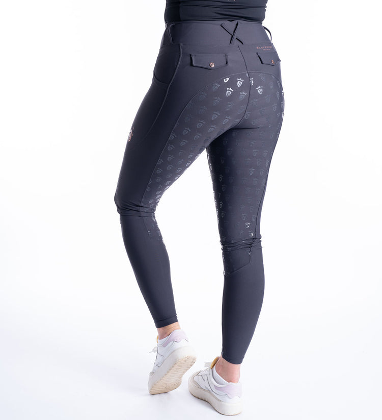 Blackfort Equestrian Grey Full Seat Breeches XSmall-Breeches-Consignment-Evolution Equestrian Co.