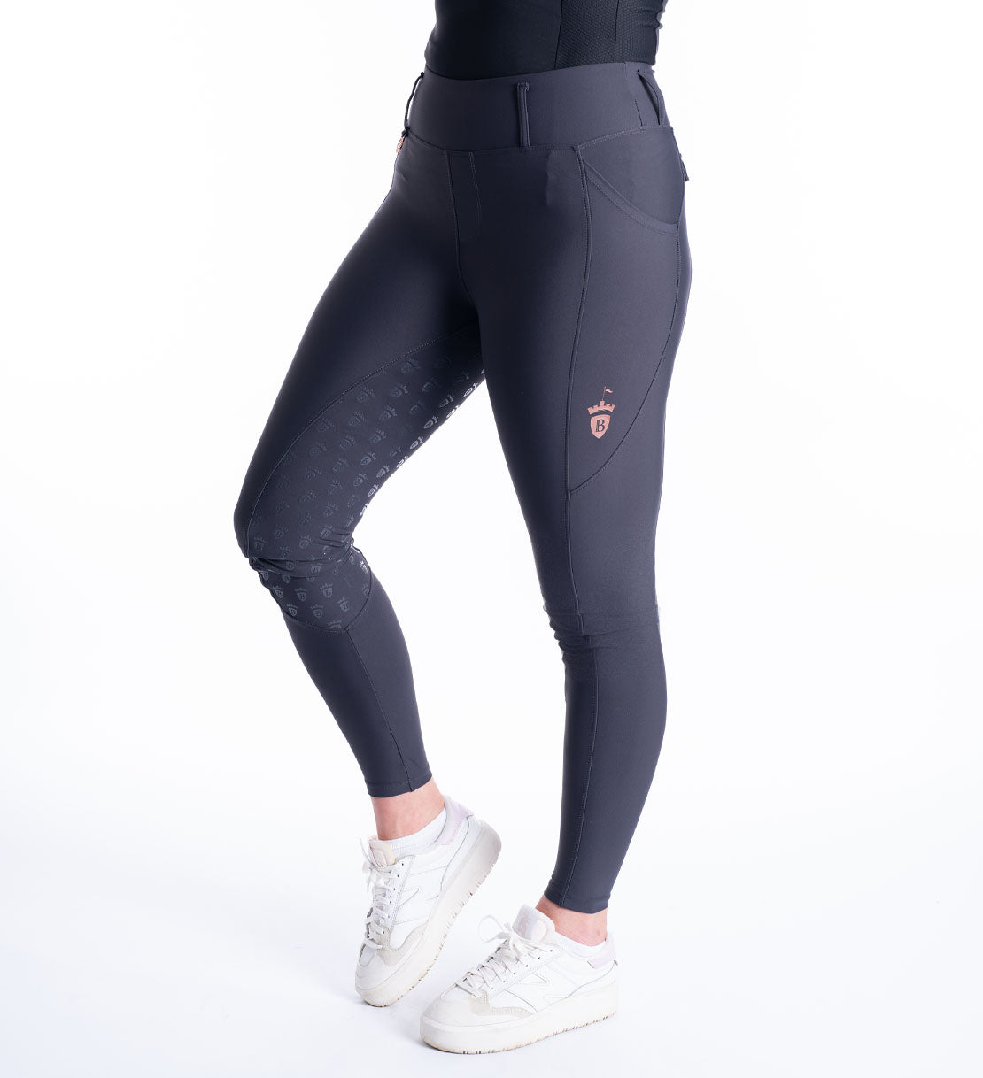 Blackfort Equestrian Grey Full Seat Breeches XSmall-Breeches-Consignment-Evolution Equestrian Co.