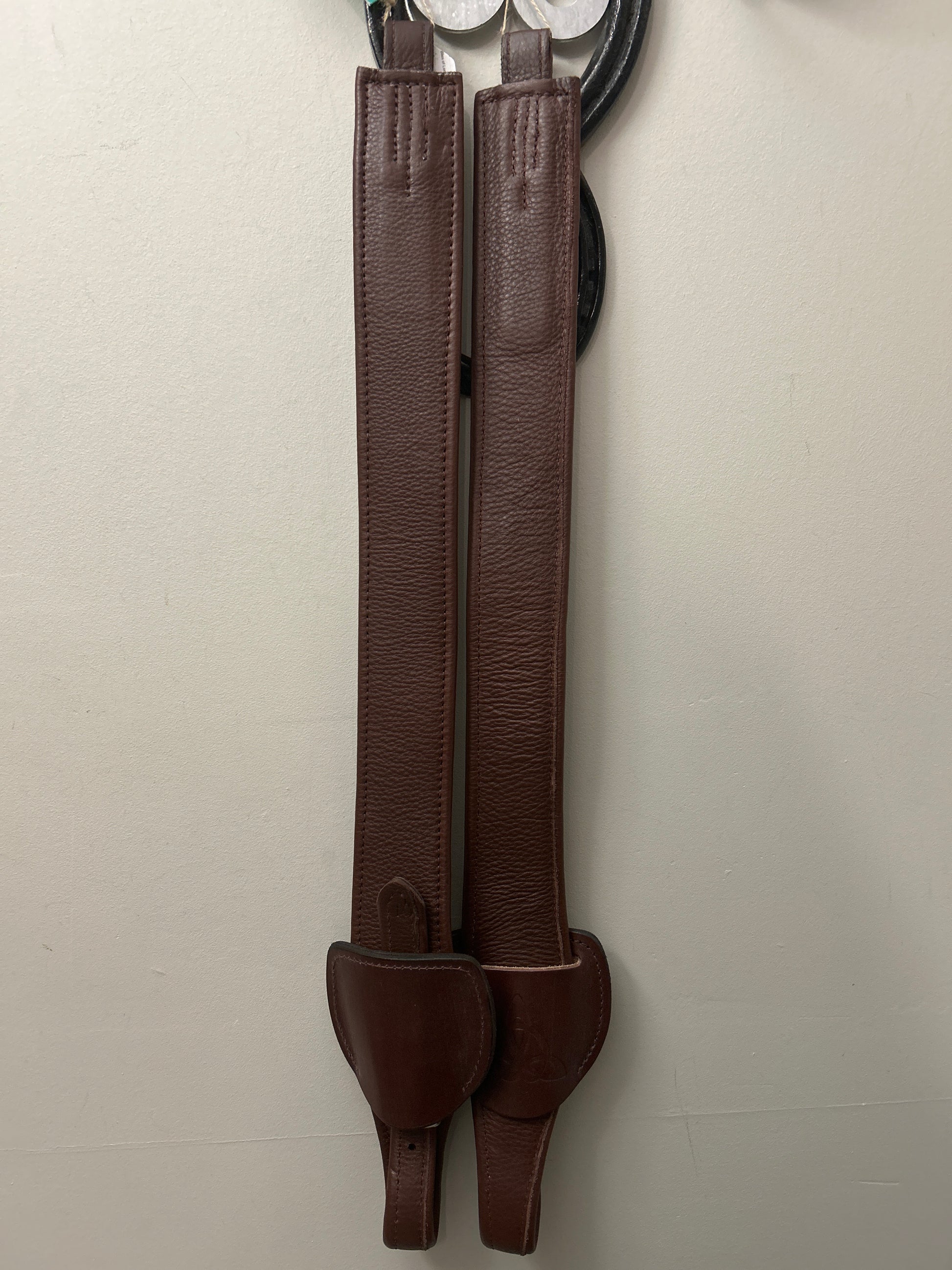 Bliss of London Stability Pro Mono Stirrup Leathers Brown XL-English Stirrups-Consignment-Evolution Equestrian Co.