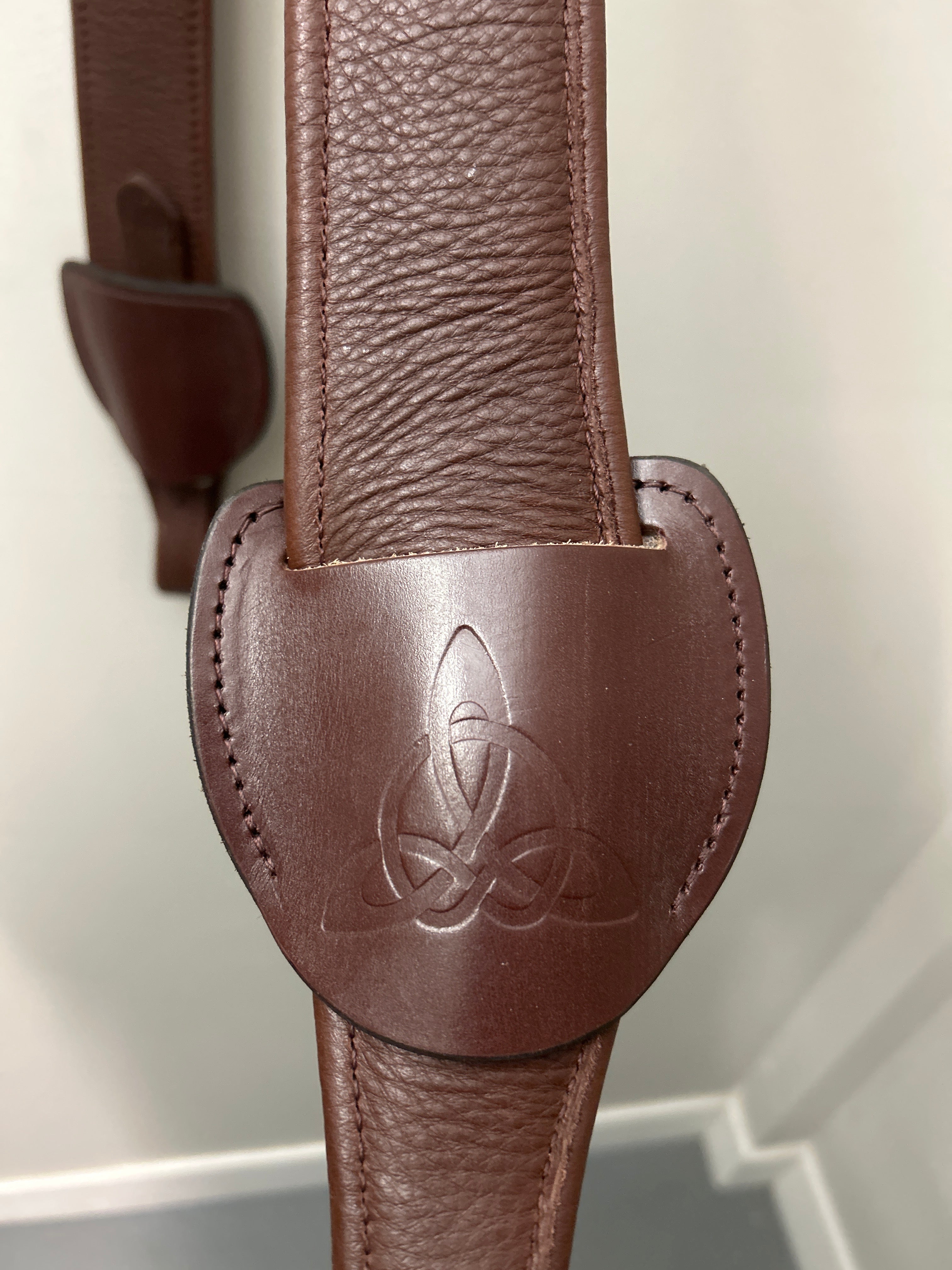 Bliss of London Stability Pro Mono Stirrup Leathers Brown XL-English Stirrups-Consignment-Evolution Equestrian Co.